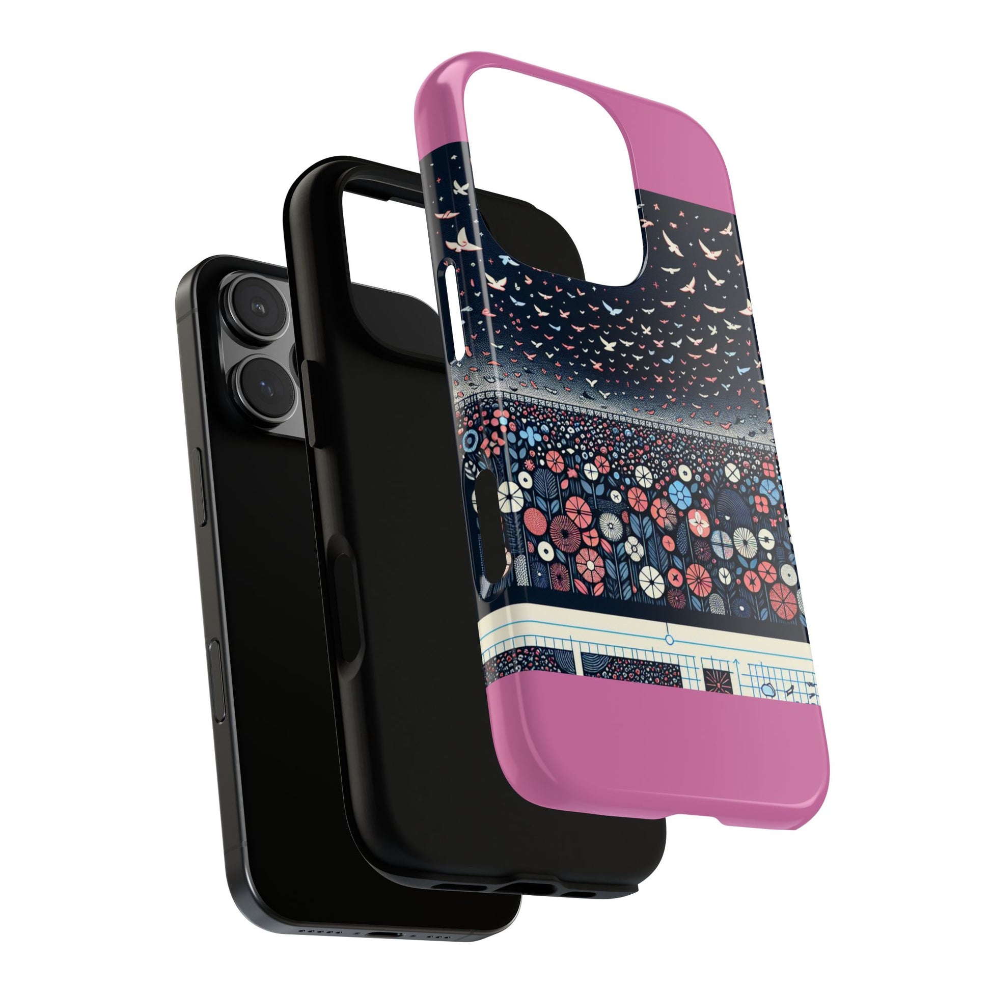 Floral Phone Case, Tough Cases for iPhone, Nature-Inspired Design, Gift for Her, Stylish Protection, Trending Accessory