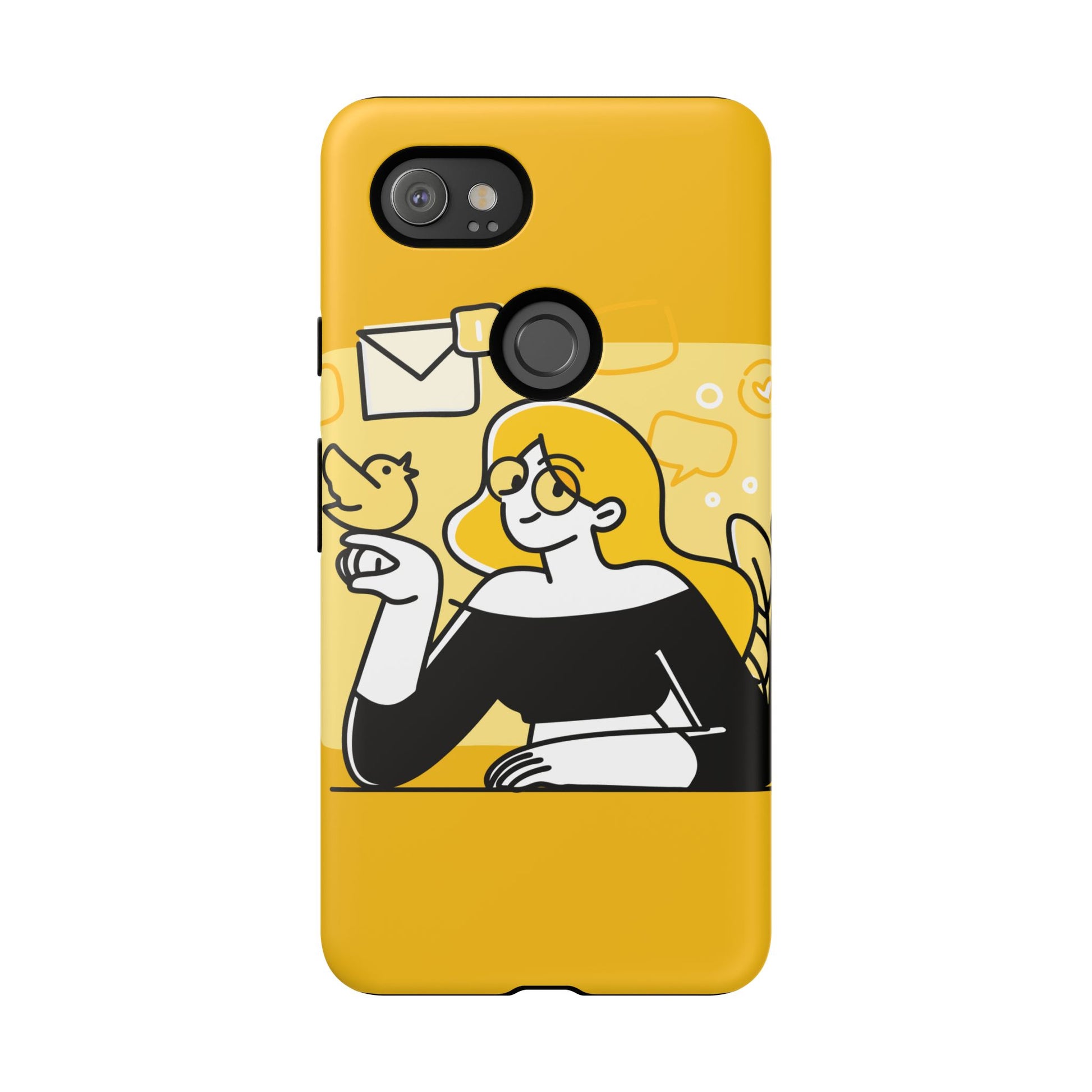 Chic Phone Case with Playful Design, Smartphone Cover, Unique Gift, Trendy Accessory, Eco-Friendly Case