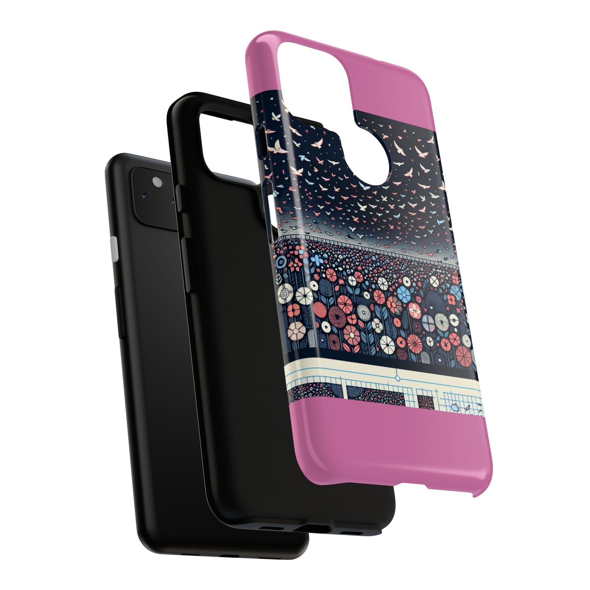 Floral Phone Case, Tough Cases for iPhone, Nature-Inspired Design, Gift for Her, Stylish Protection, Trending Accessory