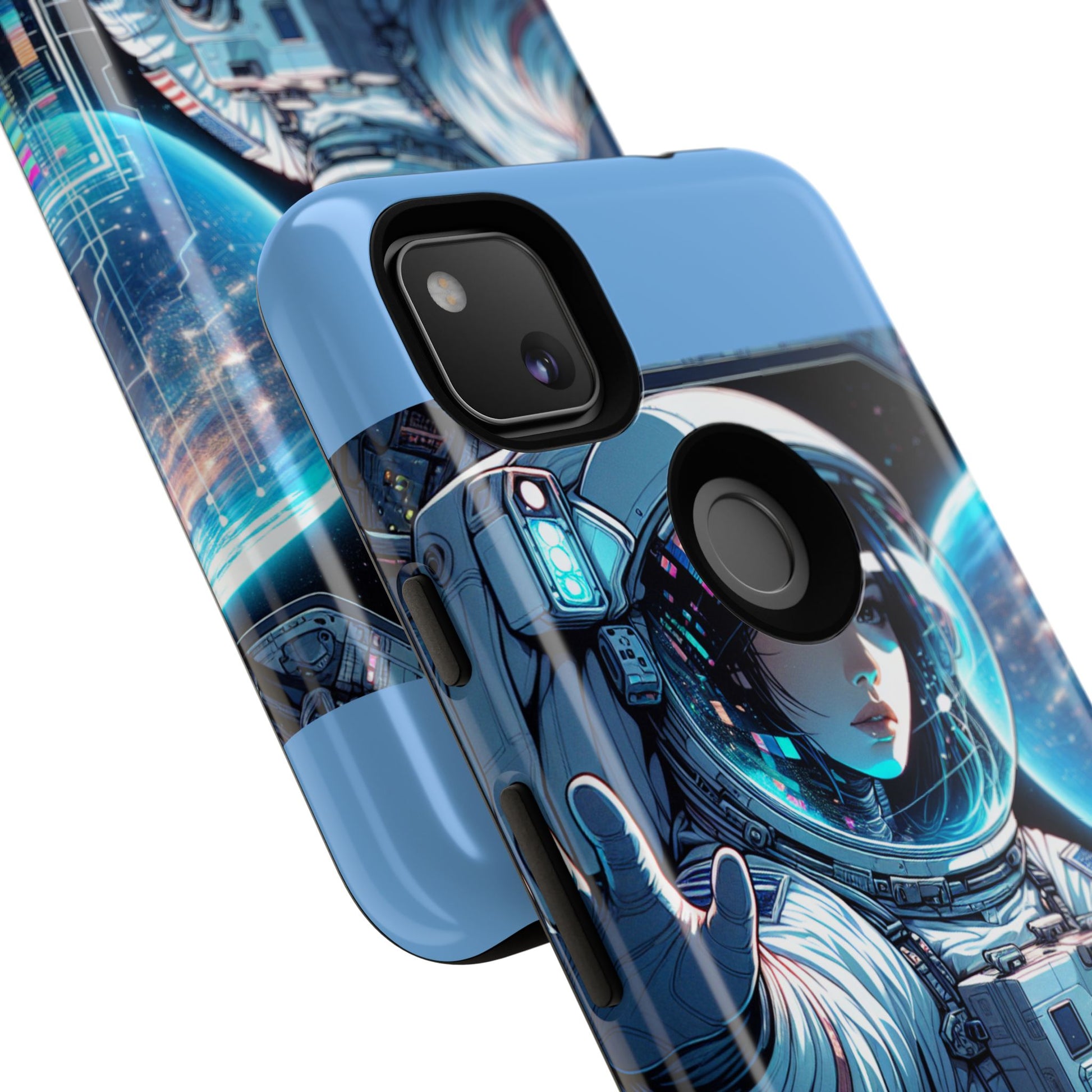 Astronaut Phone Case, Space-Themed Tough Case, Unique Gift for Science Lovers, Trendy Protection for Smartphones, Cool Tech Accessories