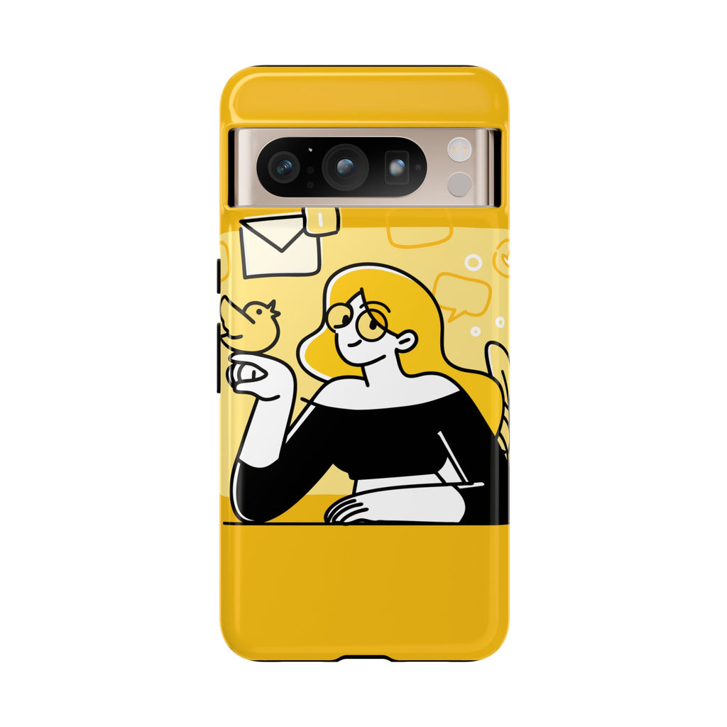 Chic Phone Case with Playful Design, Smartphone Cover, Unique Gift, Trendy Accessory, Eco-Friendly Case