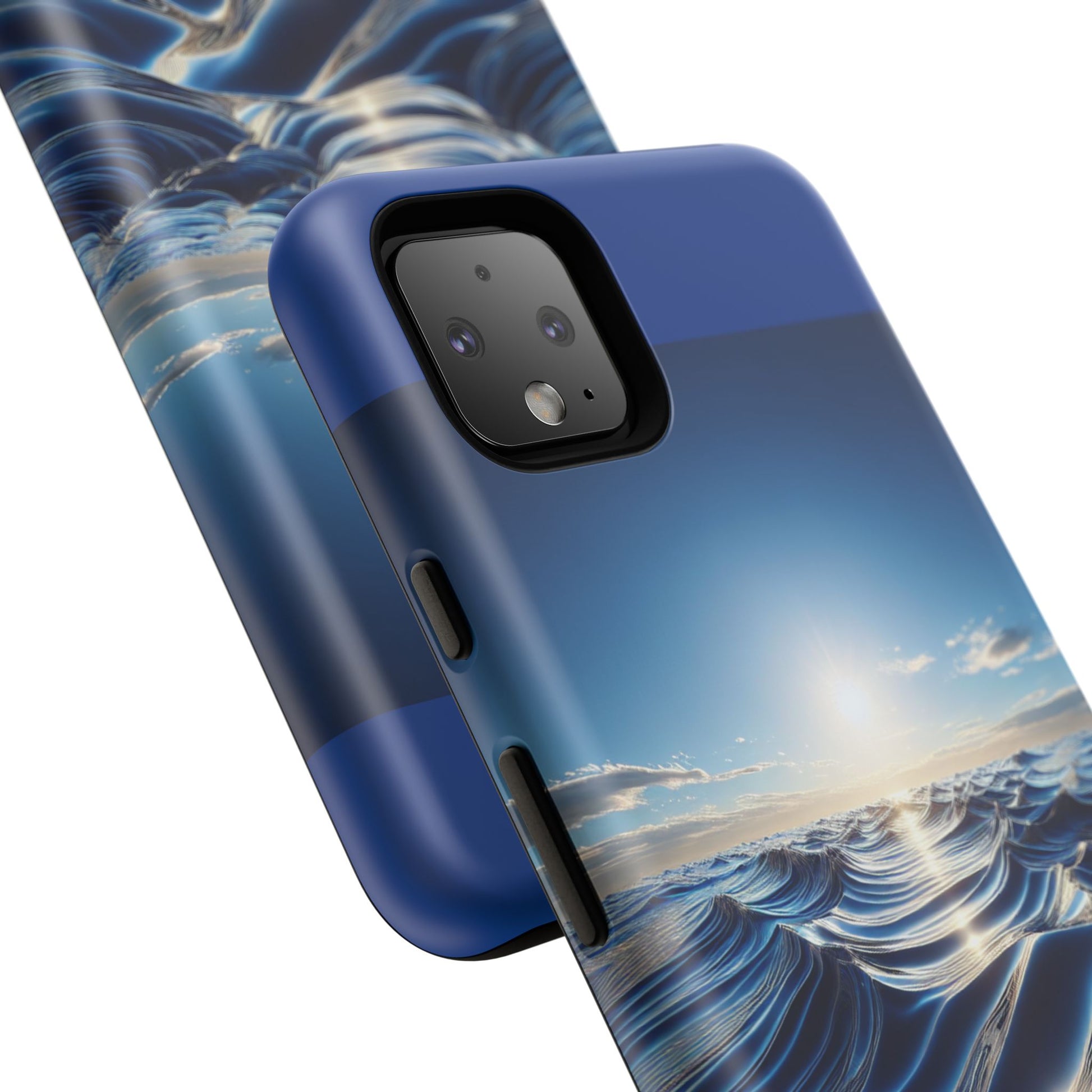 Ocean Wave Phone Case, Tough Phone Cover, Stylish Cell Case, Gift for Beach Lovers, Customizable Phone Accessory