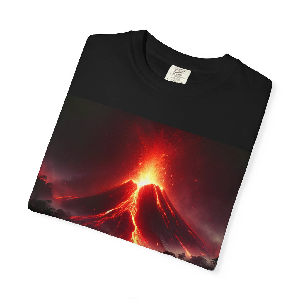 Volcanic Eruption Graphic Unisex T-Shirt, Casual Wear, Graphic Tee, Summer Fashion, Nature Lover Gift, Adventure Enthusiast Tee