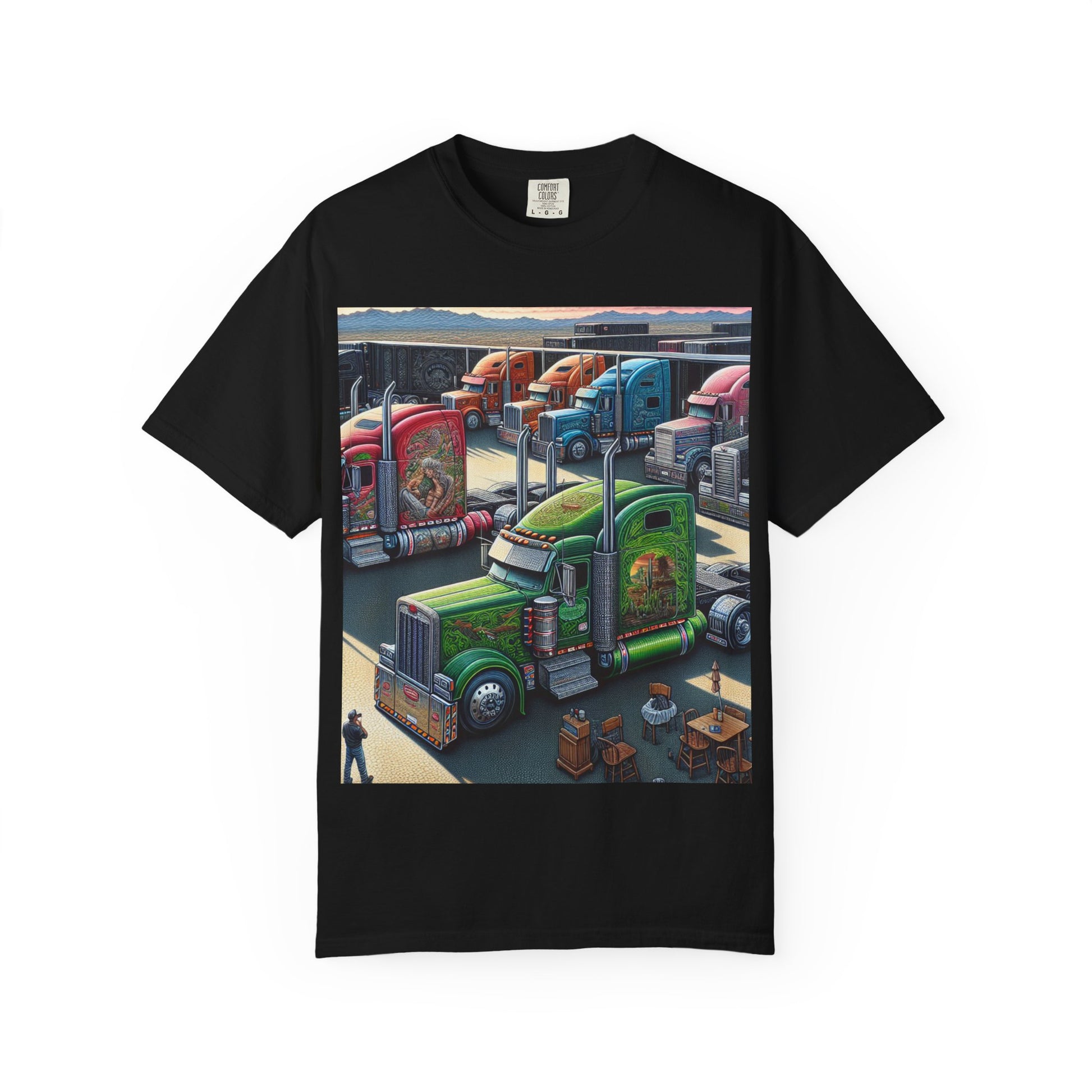 Vibrant Trucking Adventure Tee - Perfect for Truck Lovers, Travel Enthusiasts, Birthday Gifts, Father's Day, Casual Wear, Road Trip