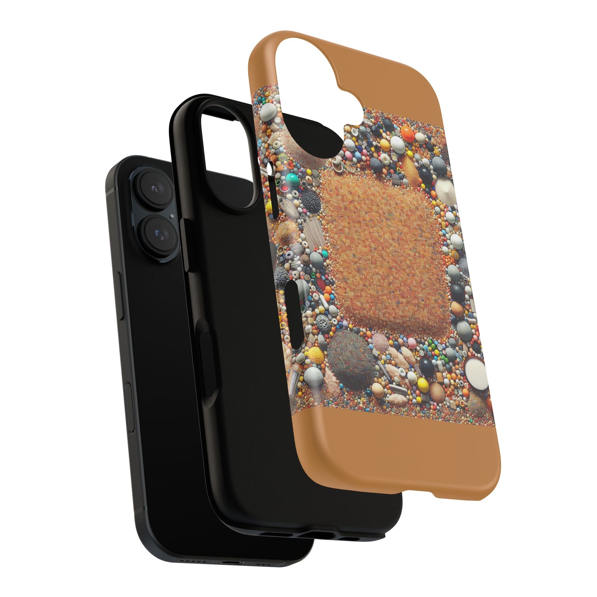 Colorful Phone Case with Unique Texture, Tough Case, Phone Accessory, Trendy Design, Gift for Tech Lovers, Durable Protection