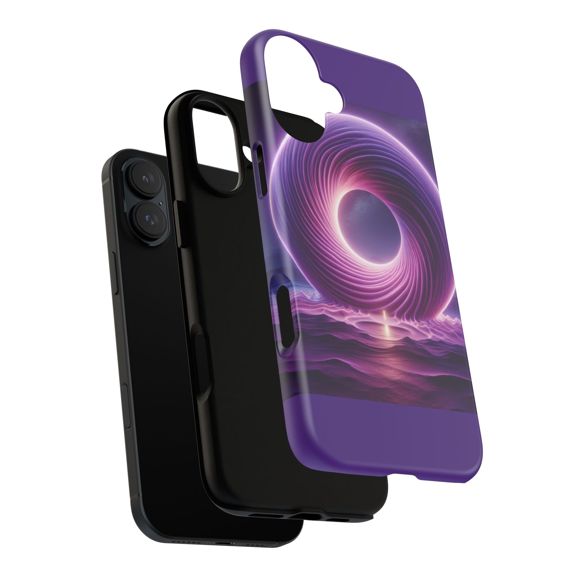 Colorful Phone Case with Swirling Design, Tough Phone Cover, Cosmic Phone Protector, Unique Gift for Tech Lovers, Stylish Smartphone Shell