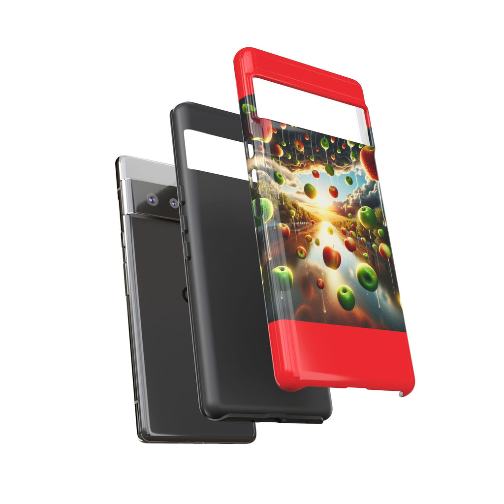 Vibrant Phone Case with Artistic Apple Design, Unique Gift for Art Lovers, Trendy Accessory for Any Occasion, Stylish Smartphone Cover