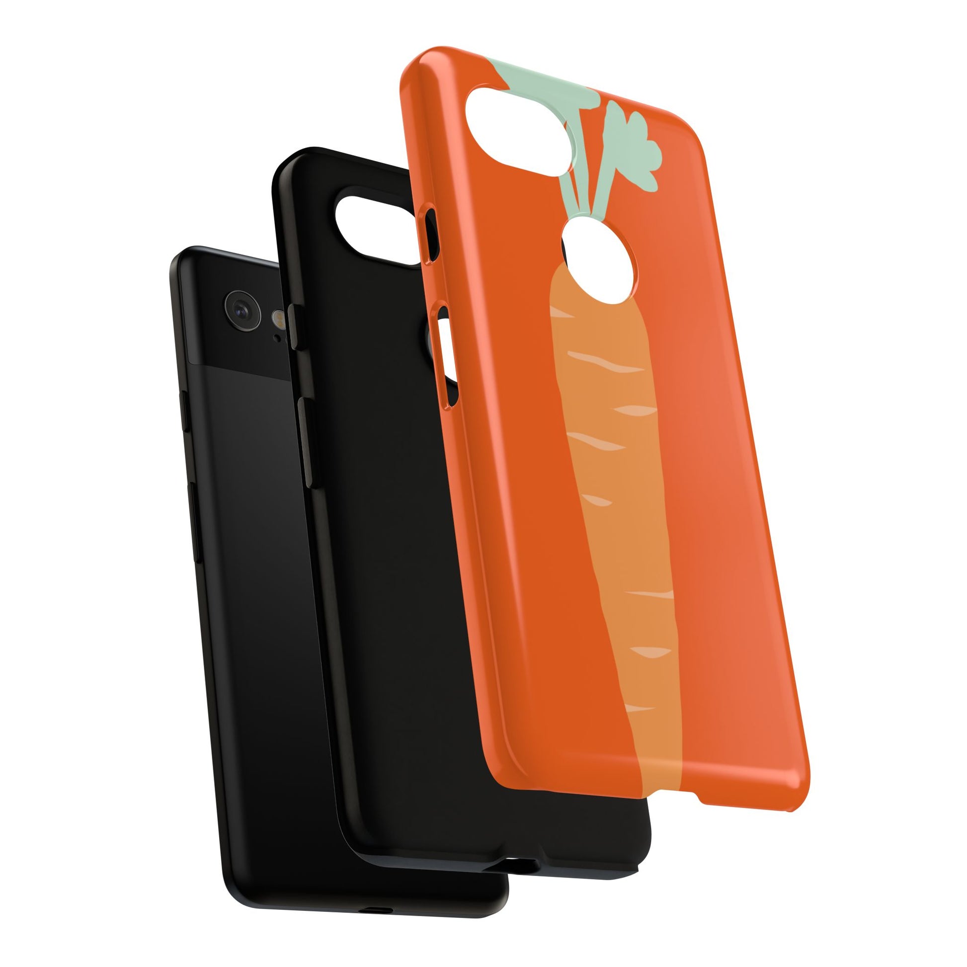 Tough Cases Carrot Phone Case, Cute Smartphone Cover, Fun Gift for Garden Lovers, Fall Decor, Vegan Accessories, Colorful Case