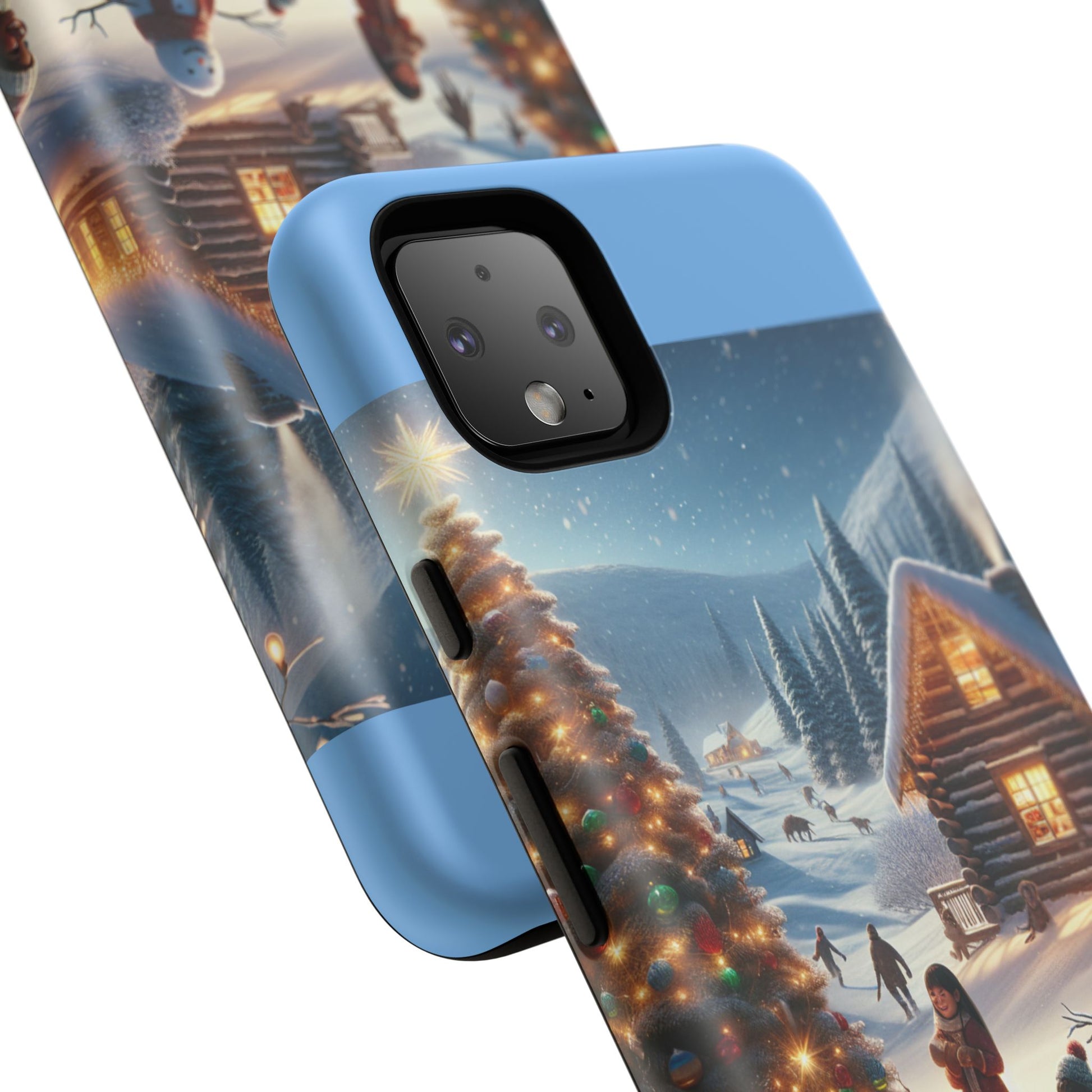 Winter Wonderland Phone Case, Holiday Gift for Him/Her, Cute Christmas Phone Cover, Unique Winter Scene Case, Festive Tech Accessories