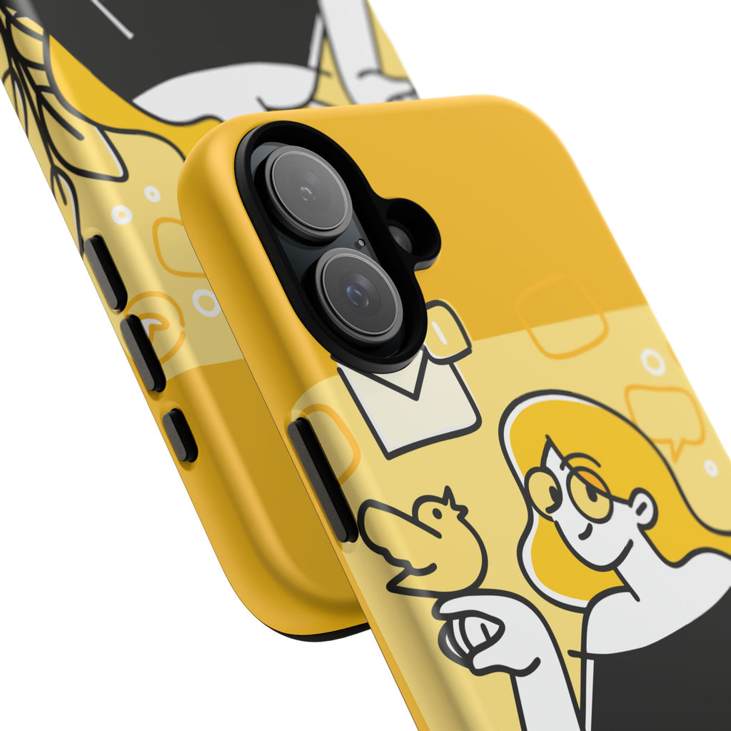 Chic Phone Case with Playful Design, Smartphone Cover, Unique Gift, Trendy Accessory, Eco-Friendly Case