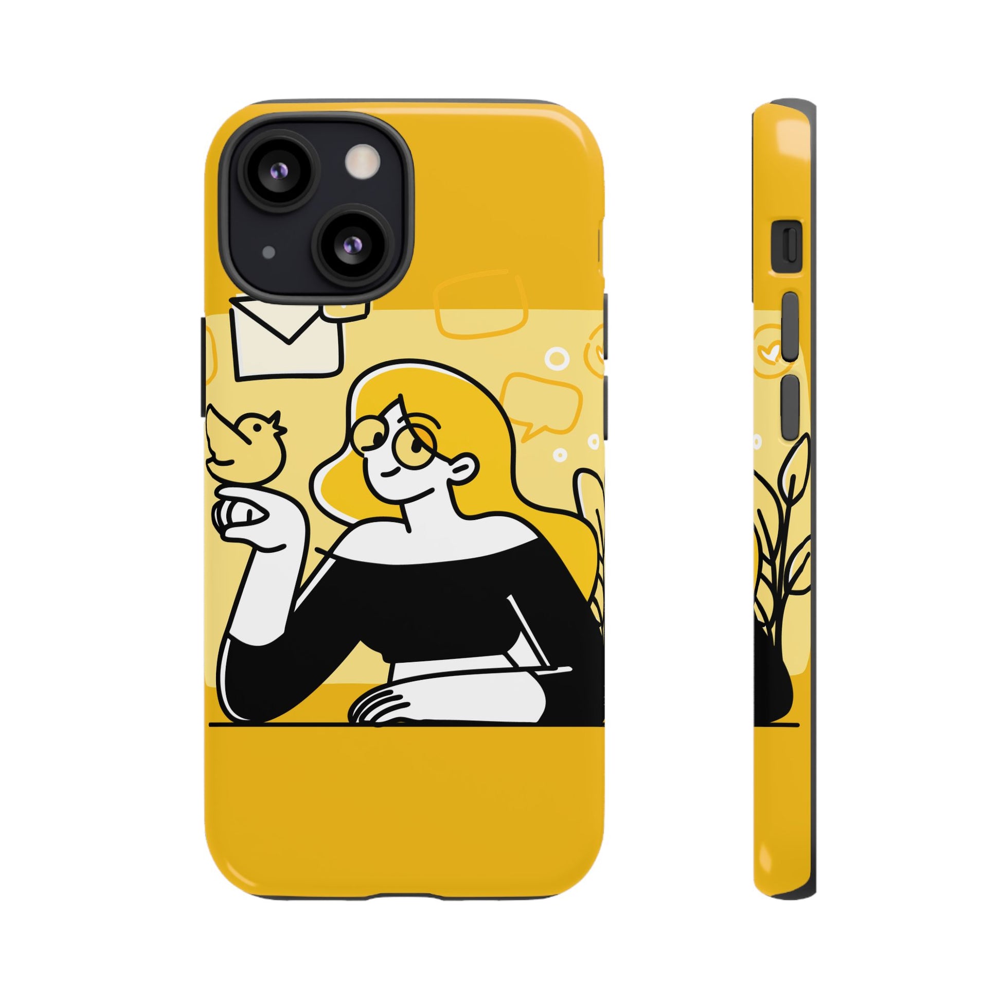 Chic Phone Case with Playful Design, Smartphone Cover, Unique Gift, Trendy Accessory, Eco-Friendly Case