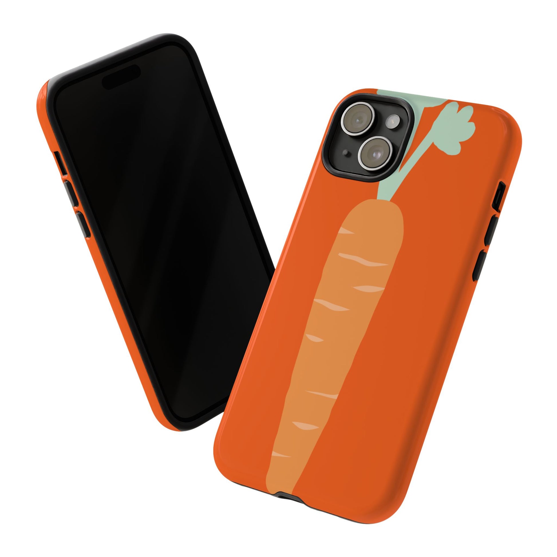Tough Cases Carrot Phone Case, Cute Smartphone Cover, Fun Gift for Garden Lovers, Fall Decor, Vegan Accessories, Colorful Case