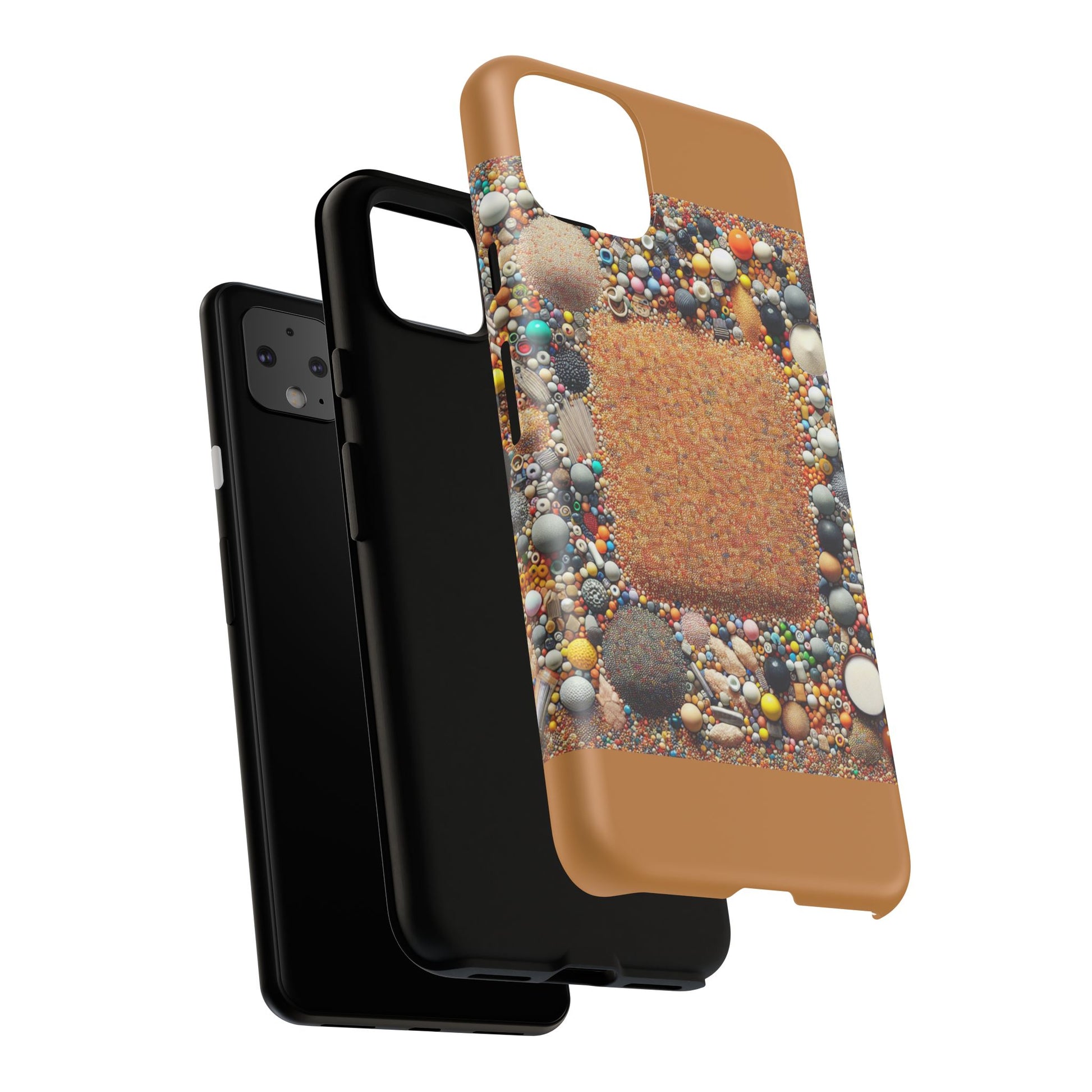 Colorful Phone Case with Unique Texture, Tough Case, Phone Accessory, Trendy Design, Gift for Tech Lovers, Durable Protection