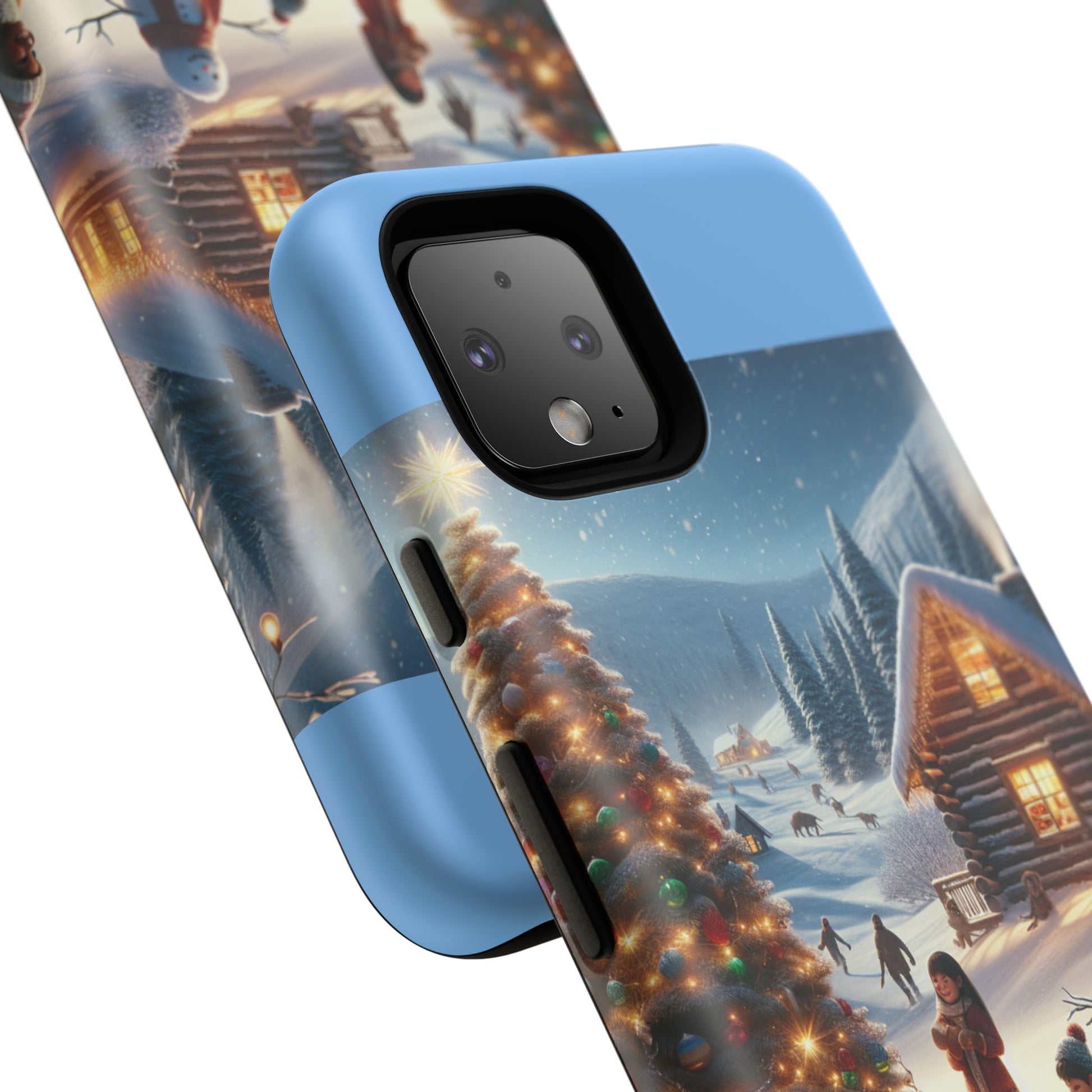 Winter Wonderland Phone Case, Holiday Gift for Him/Her, Cute Christmas Phone Cover, Unique Winter Scene Case, Festive Tech Accessories