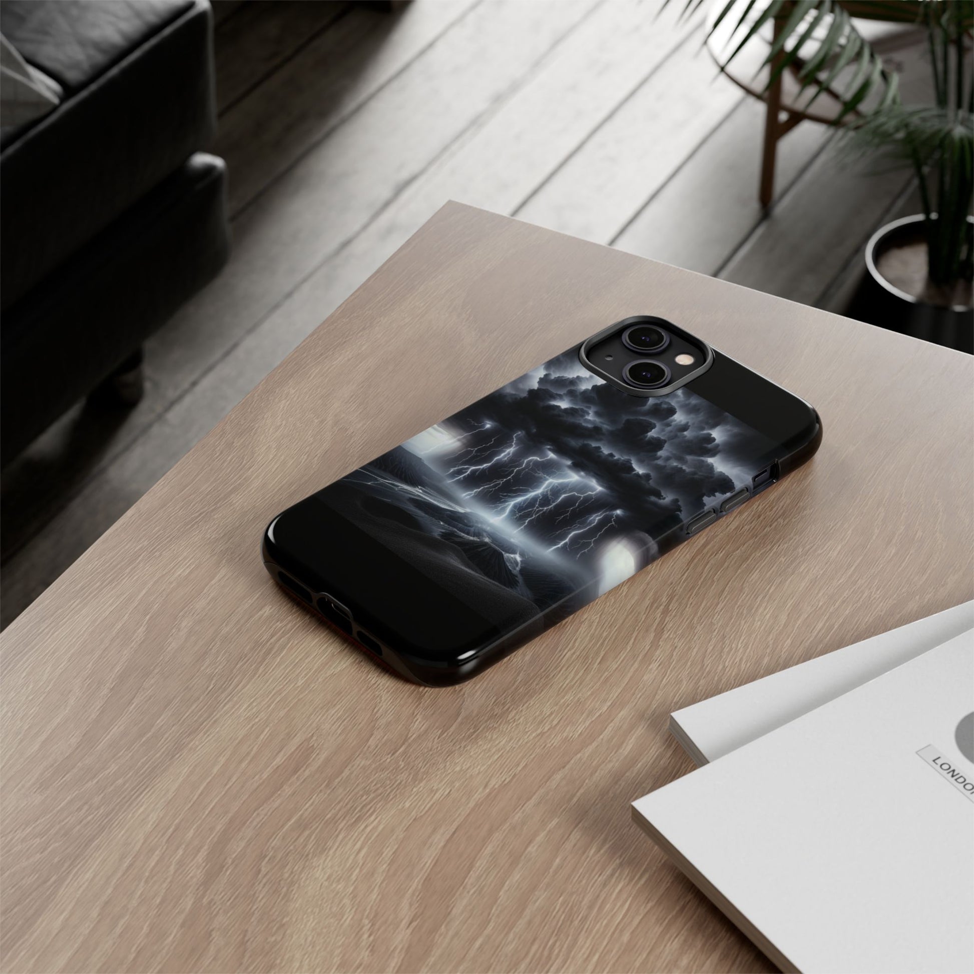 Tough Cases for the Bold: Stormy Thunder Phone Case, Lightning Protection, Durable Cover for Adventurers, Unique Gift for Nature [...]
