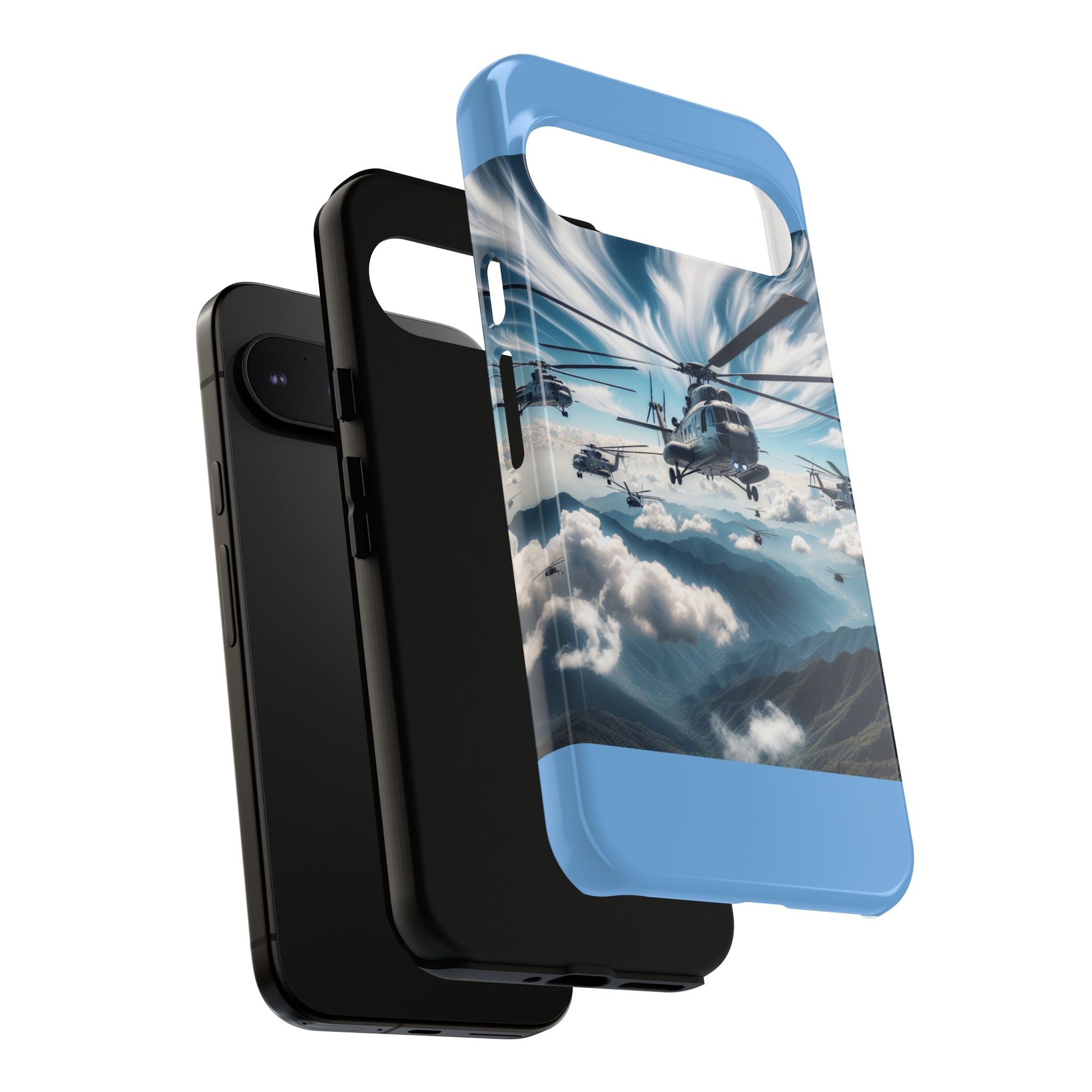 Tough Cases - Helicopter Design Phone Case, Military Style Cover, Unique Gift for Aviation Lovers, Durable Phone Protector, Hobbyist [...]