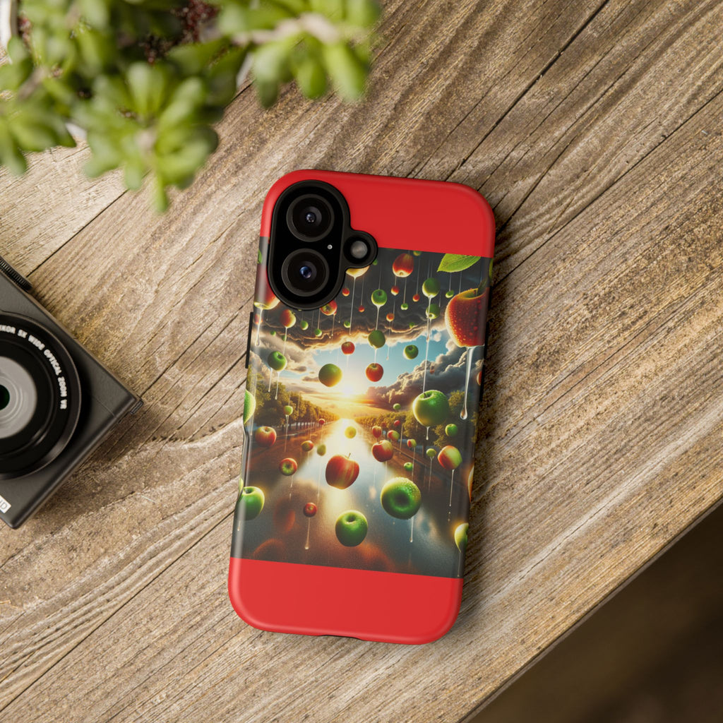 Vibrant Phone Case with Artistic Apple Design, Unique Gift for Art Lovers, Trendy Accessory for Any Occasion, Stylish Smartphone Cover