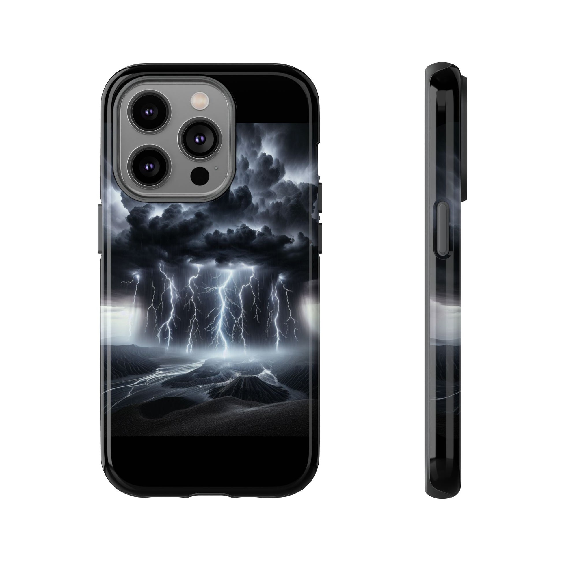 Tough Cases for the Bold: Stormy Thunder Phone Case, Lightning Protection, Durable Cover for Adventurers, Unique Gift for Nature [...]