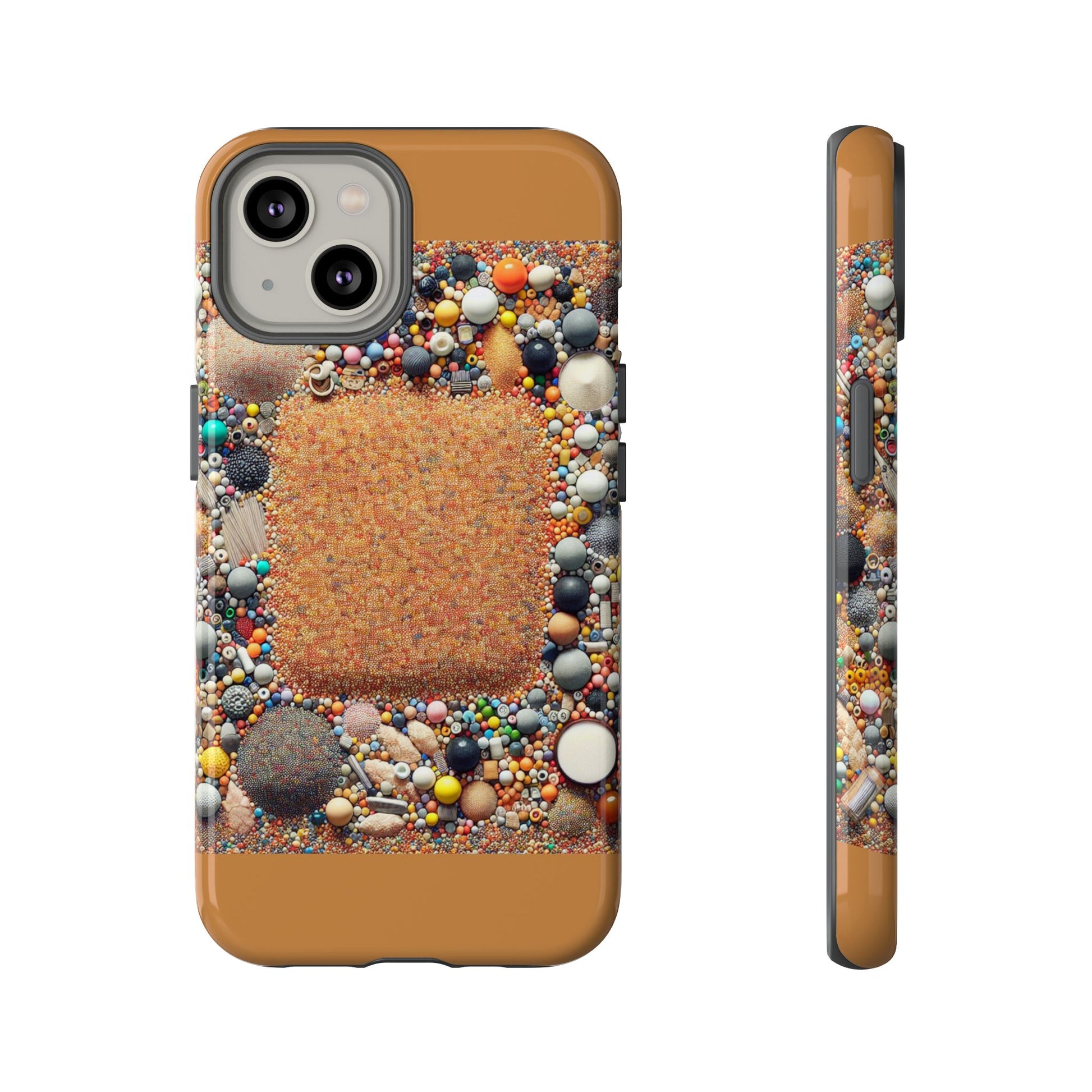 Colorful Phone Case with Unique Texture, Tough Case, Phone Accessory, Trendy Design, Gift for Tech Lovers, Durable Protection