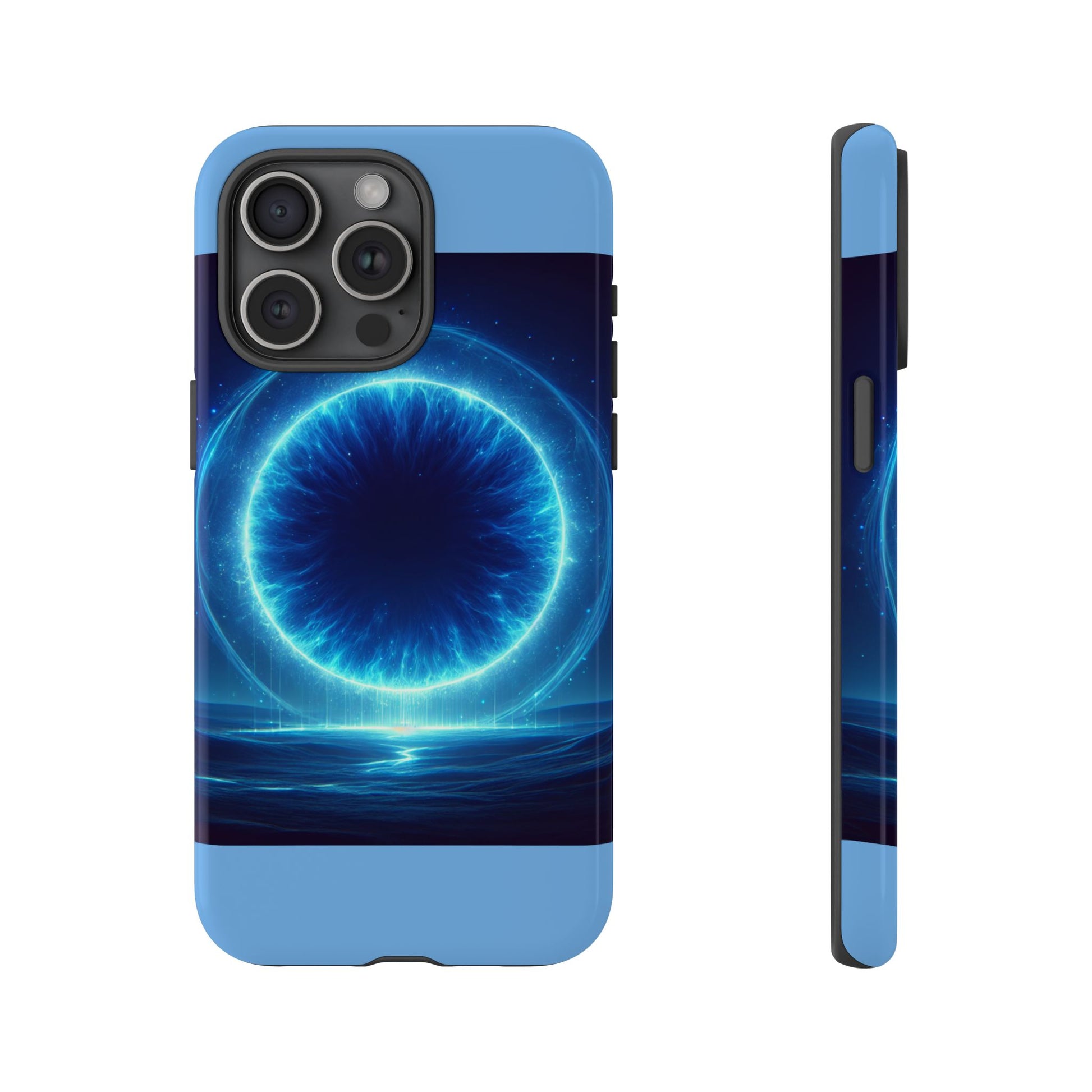 Blue Galaxy Phone Case, Tough Phone Cover, Cosmic Protection Case, Space Design, Gift for Space Lovers