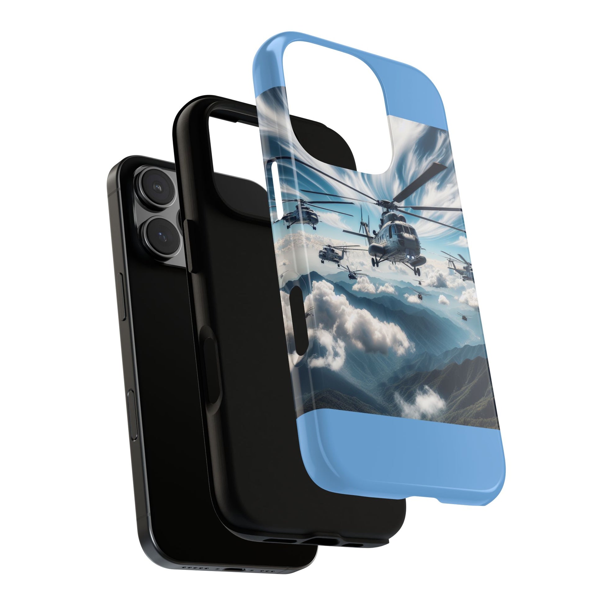 Tough Cases - Helicopter Design Phone Case, Military Style Cover, Unique Gift for Aviation Lovers, Durable Phone Protector, Hobbyist [...]