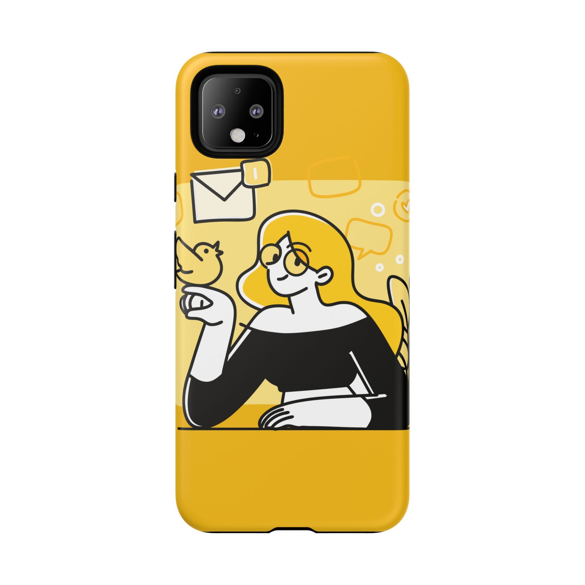 Chic Phone Case with Playful Design, Smartphone Cover, Unique Gift, Trendy Accessory, Eco-Friendly Case
