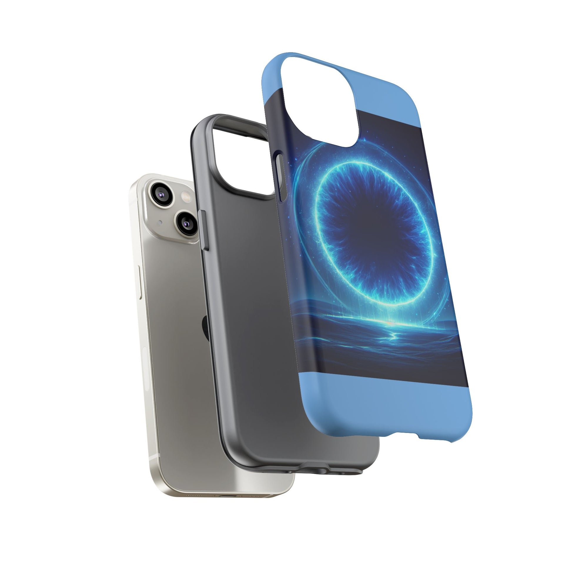 Blue Galaxy Phone Case, Tough Phone Cover, Cosmic Protection Case, Space Design, Gift for Space Lovers