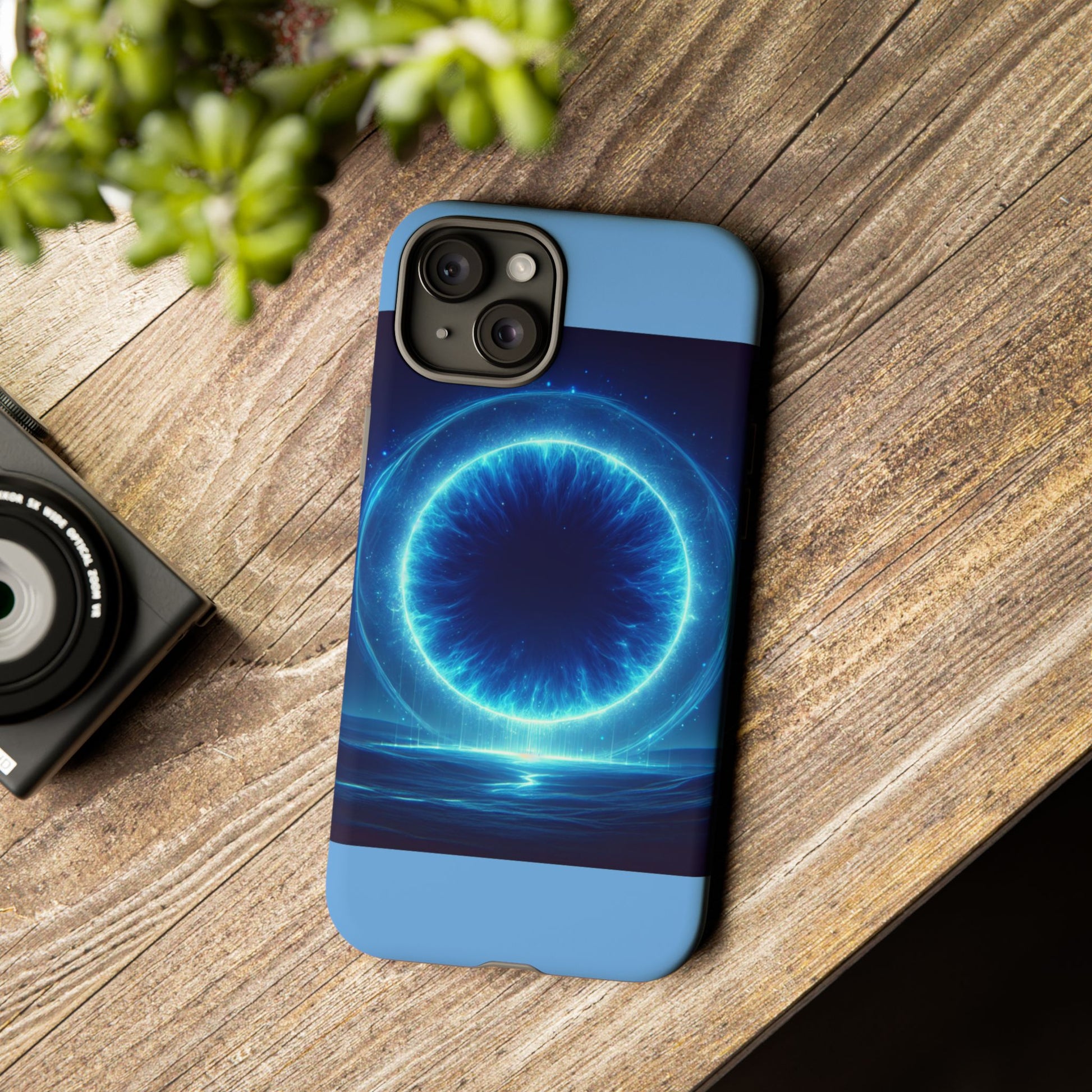 Blue Galaxy Phone Case, Tough Phone Cover, Cosmic Protection Case, Space Design, Gift for Space Lovers