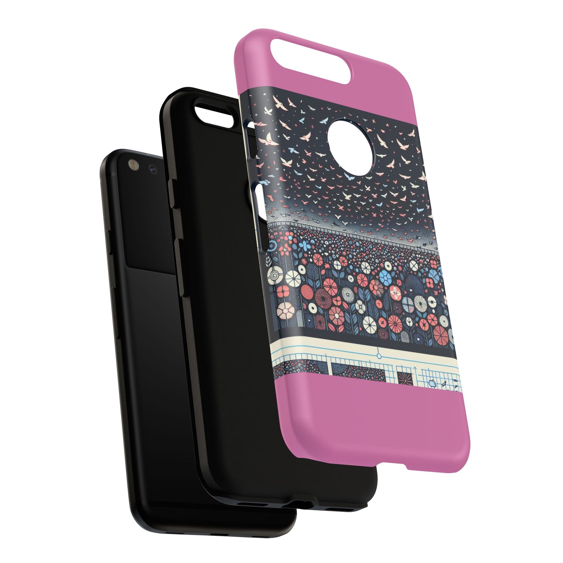 Floral Phone Case, Tough Cases for iPhone, Nature-Inspired Design, Gift for Her, Stylish Protection, Trending Accessory