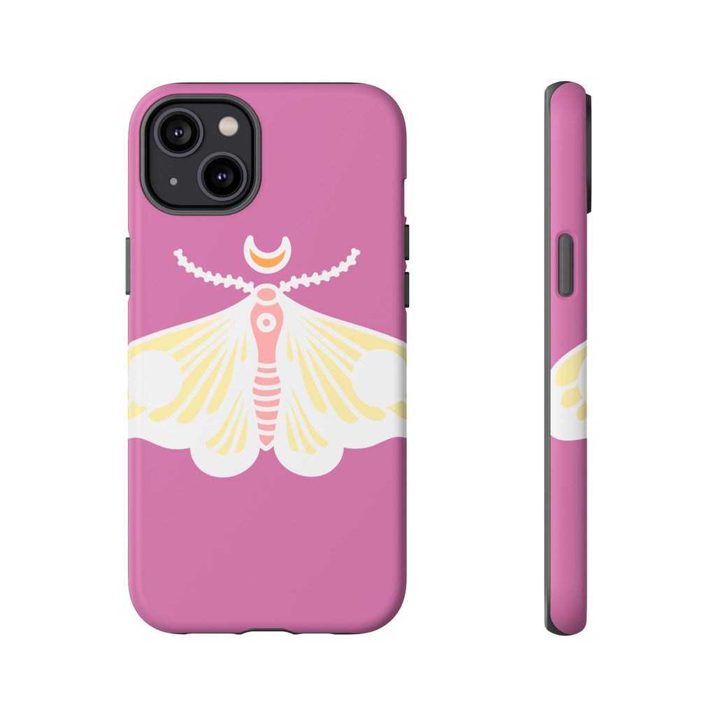 Colorful Moth Phone Case | Tough Cases for iPhone, Unique Gift, Nature Lovers, Boho Style, Trendy Accessories