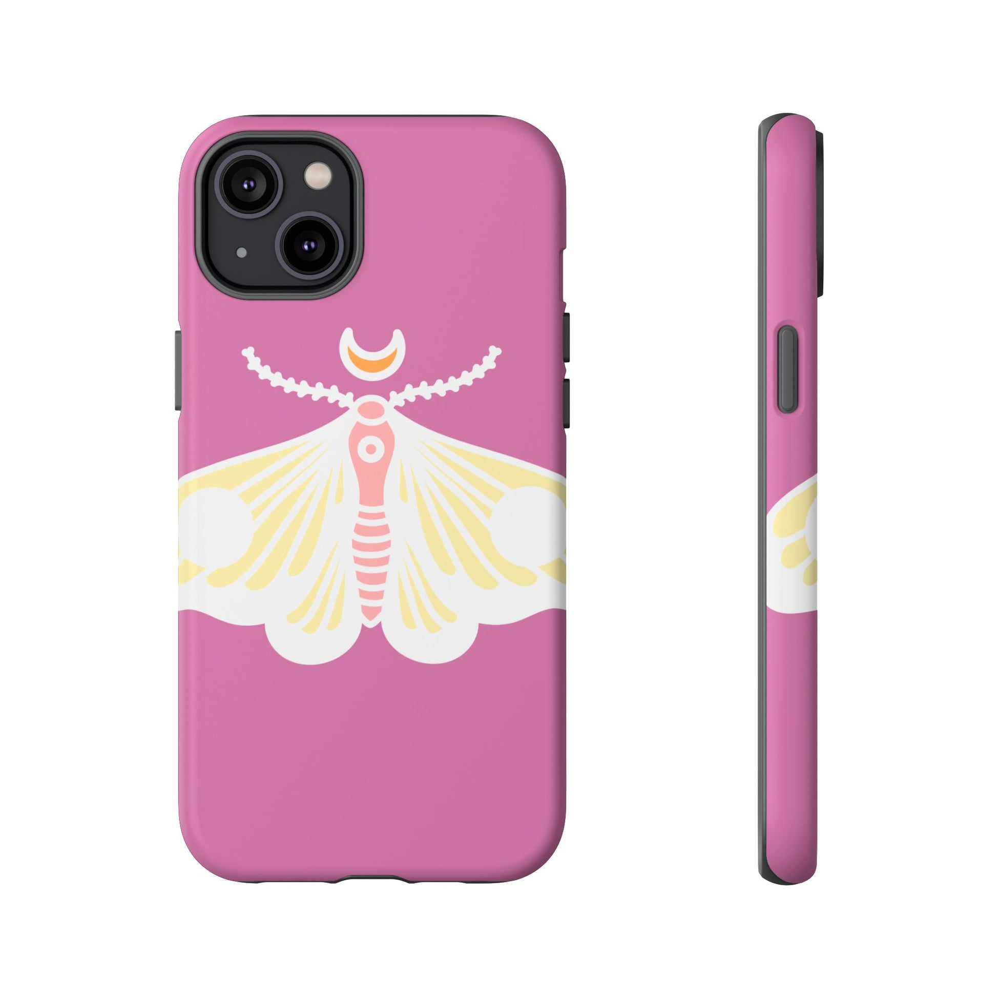 Colorful Moth Phone Case | Tough Cases for iPhone, Unique Gift, Nature Lovers, Boho Style, Trendy Accessories