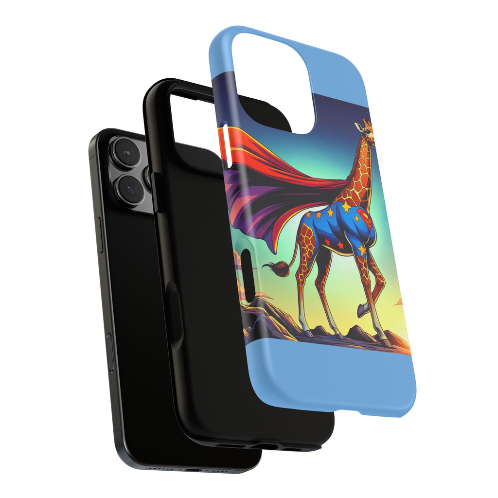 Superhero Giraffe Phone Case | Tough Cases, Unique Gifts, Animal Lover Accessories, Fun Tech Protectors, Cute Phone Covers, Birthday Gift