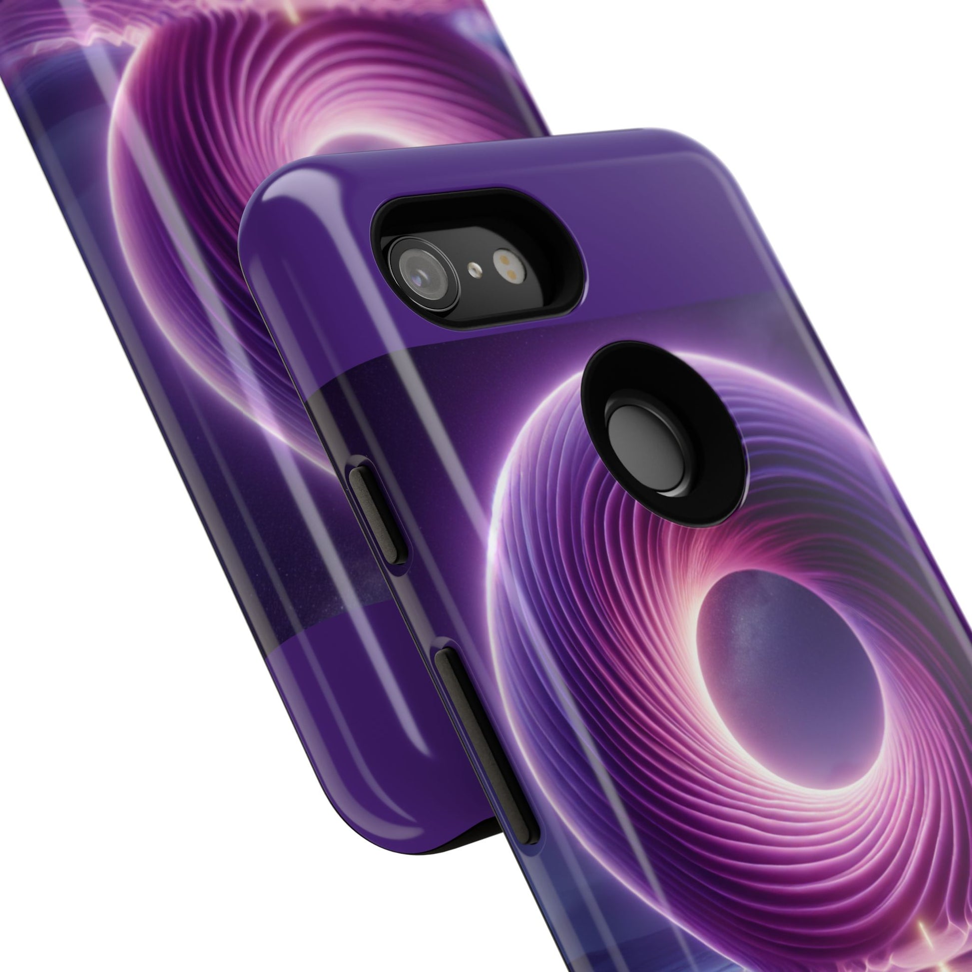 Colorful Phone Case with Swirling Design, Tough Phone Cover, Cosmic Phone Protector, Unique Gift for Tech Lovers, Stylish Smartphone Shell