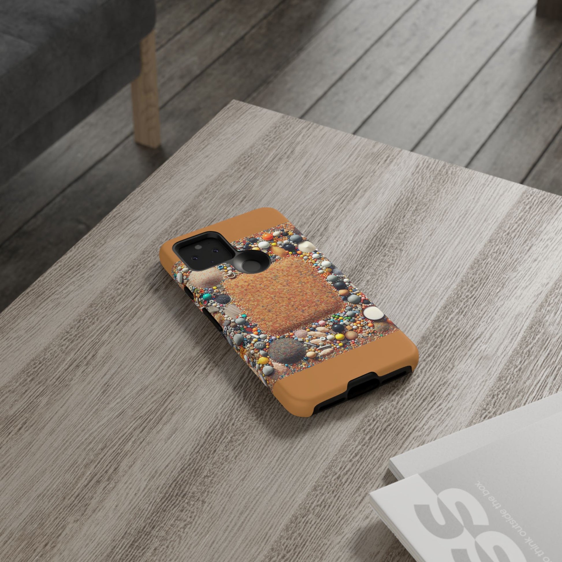Colorful Phone Case with Unique Texture, Tough Case, Phone Accessory, Trendy Design, Gift for Tech Lovers, Durable Protection