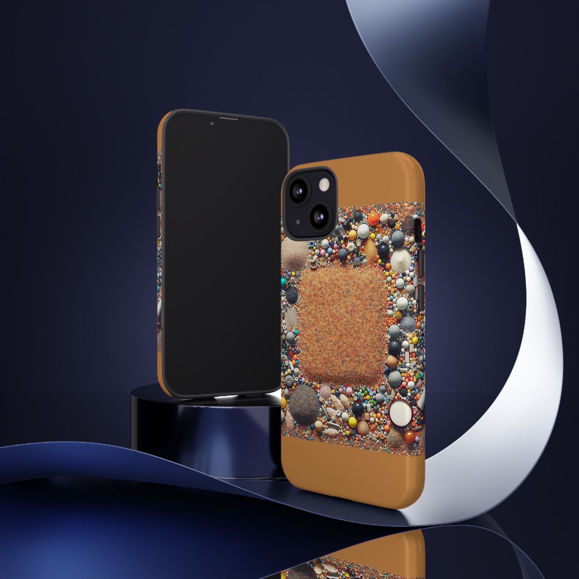 Colorful Phone Case with Unique Texture, Tough Case, Phone Accessory, Trendy Design, Gift for Tech Lovers, Durable Protection