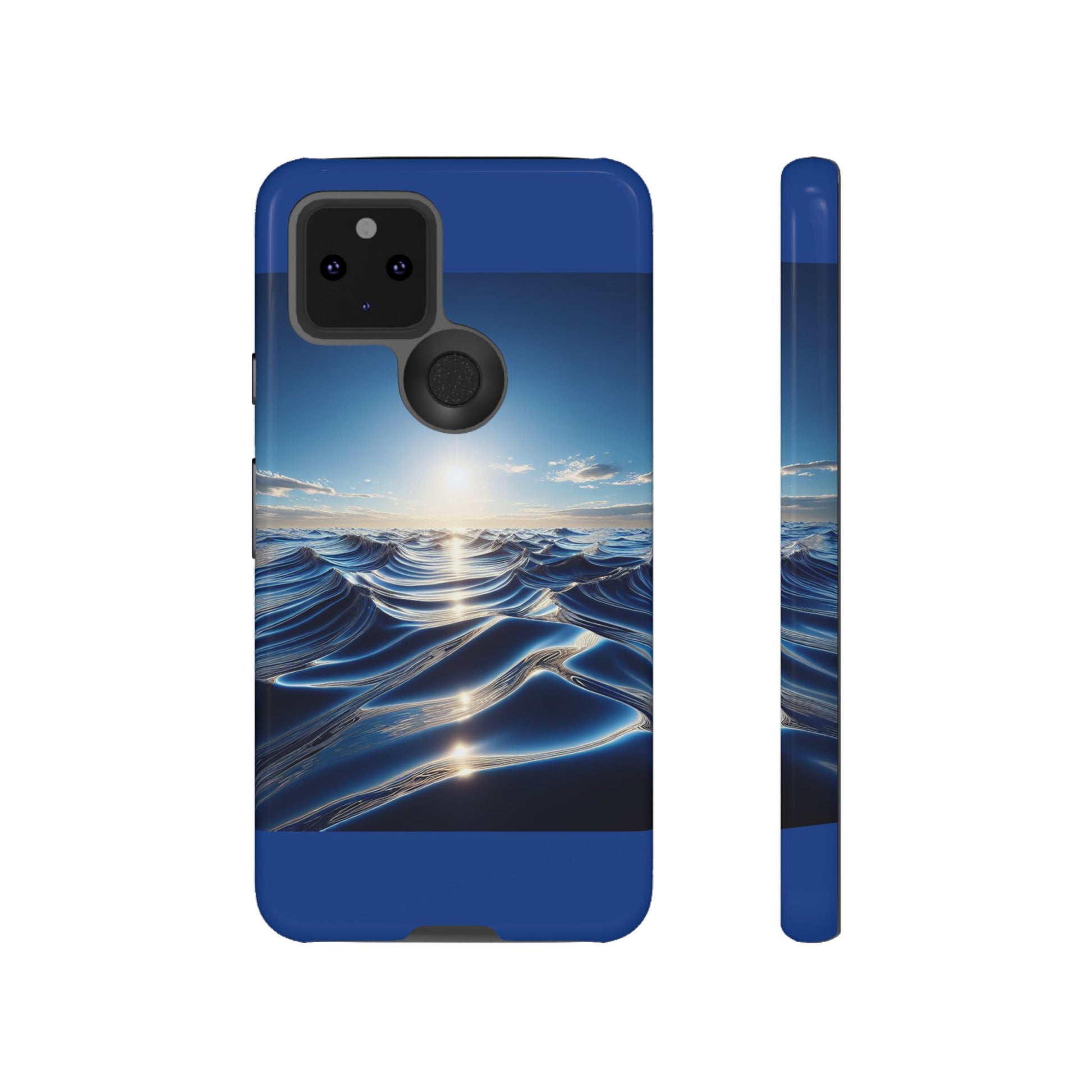 Ocean Wave Phone Case, Tough Phone Cover, Stylish Cell Case, Gift for Beach Lovers, Customizable Phone Accessory