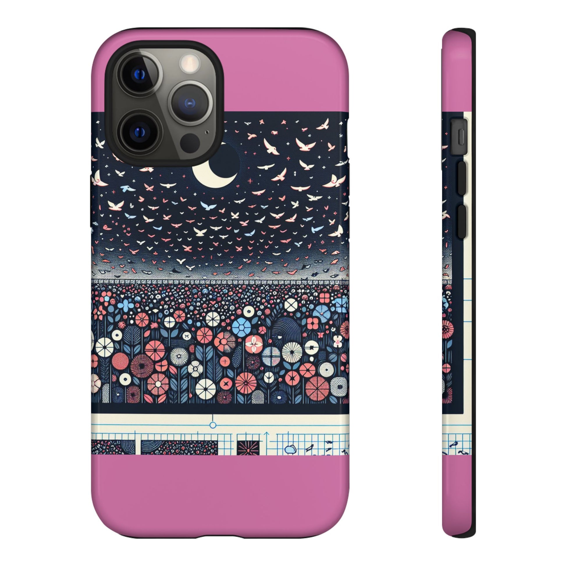 Floral Phone Case, Tough Cases for iPhone, Nature-Inspired Design, Gift for Her, Stylish Protection, Trending Accessory