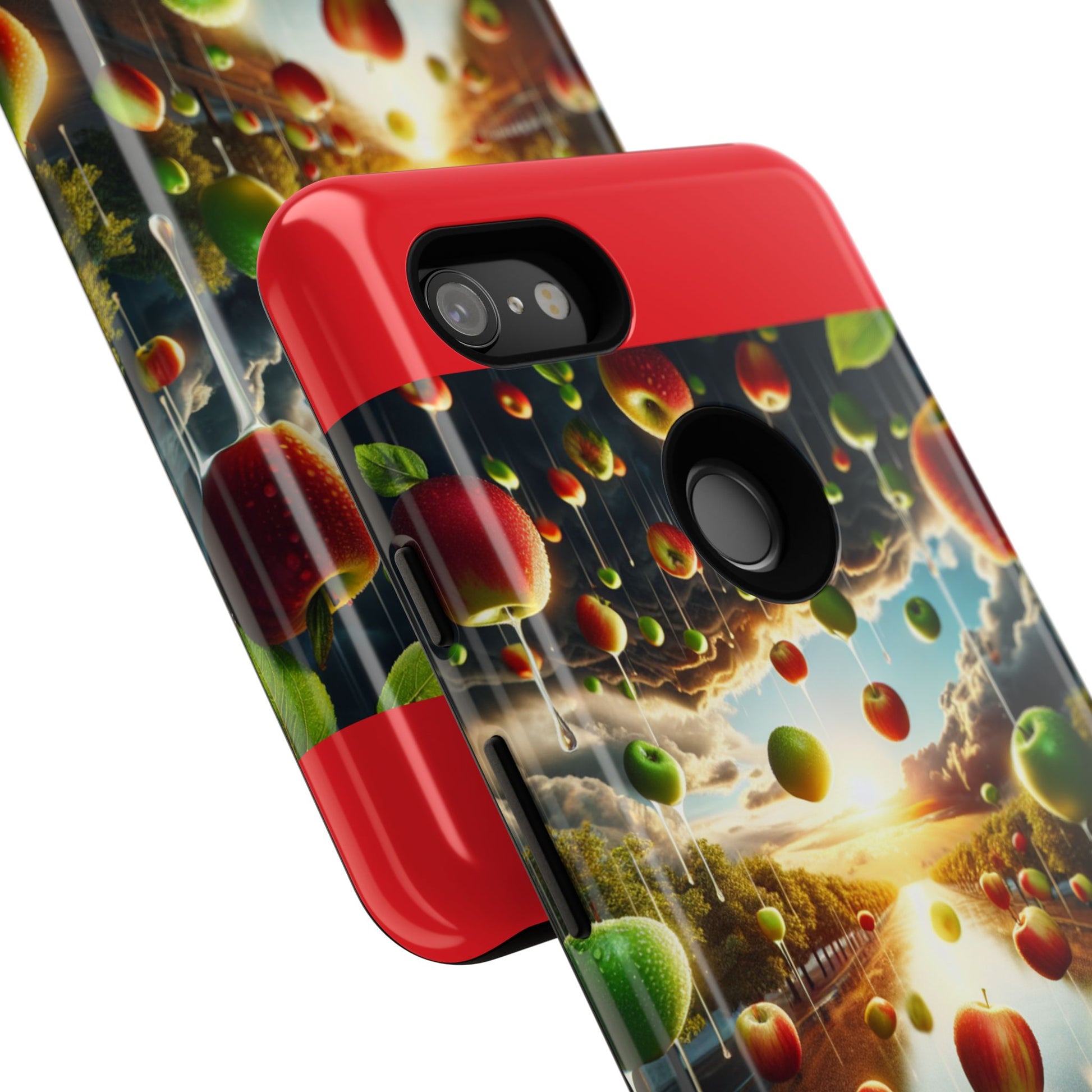 Vibrant Phone Case with Artistic Apple Design, Unique Gift for Art Lovers, Trendy Accessory for Any Occasion, Stylish Smartphone Cover