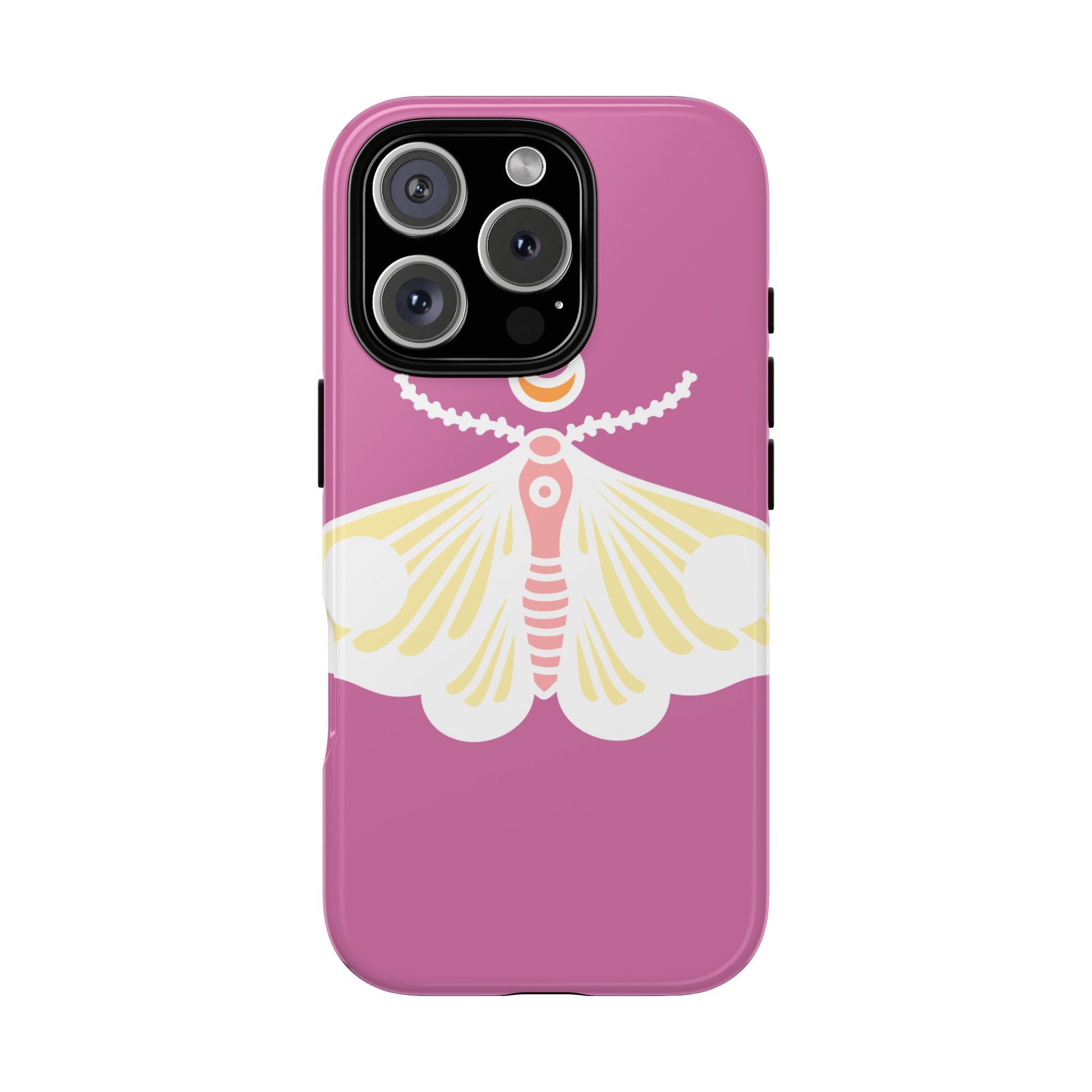 Colorful Moth Phone Case | Tough Cases for iPhone, Unique Gift, Nature Lovers, Boho Style, Trendy Accessories