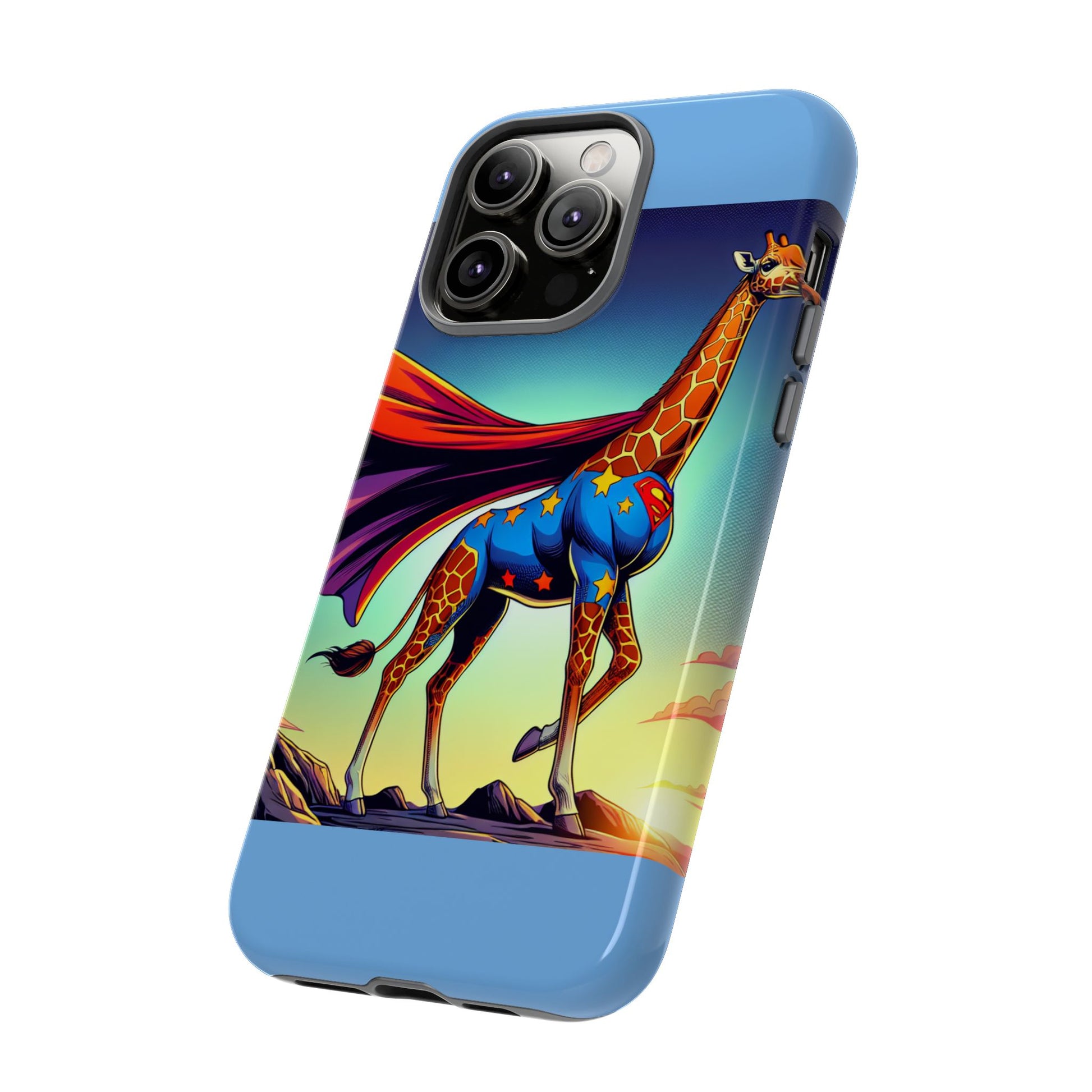 Superhero Giraffe Phone Case | Tough Cases, Unique Gifts, Animal Lover Accessories, Fun Tech Protectors, Cute Phone Covers, Birthday Gift