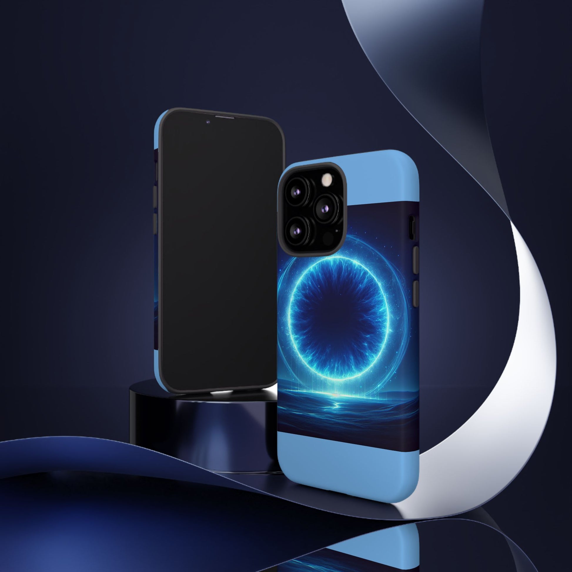Blue Galaxy Phone Case, Tough Phone Cover, Cosmic Protection Case, Space Design, Gift for Space Lovers