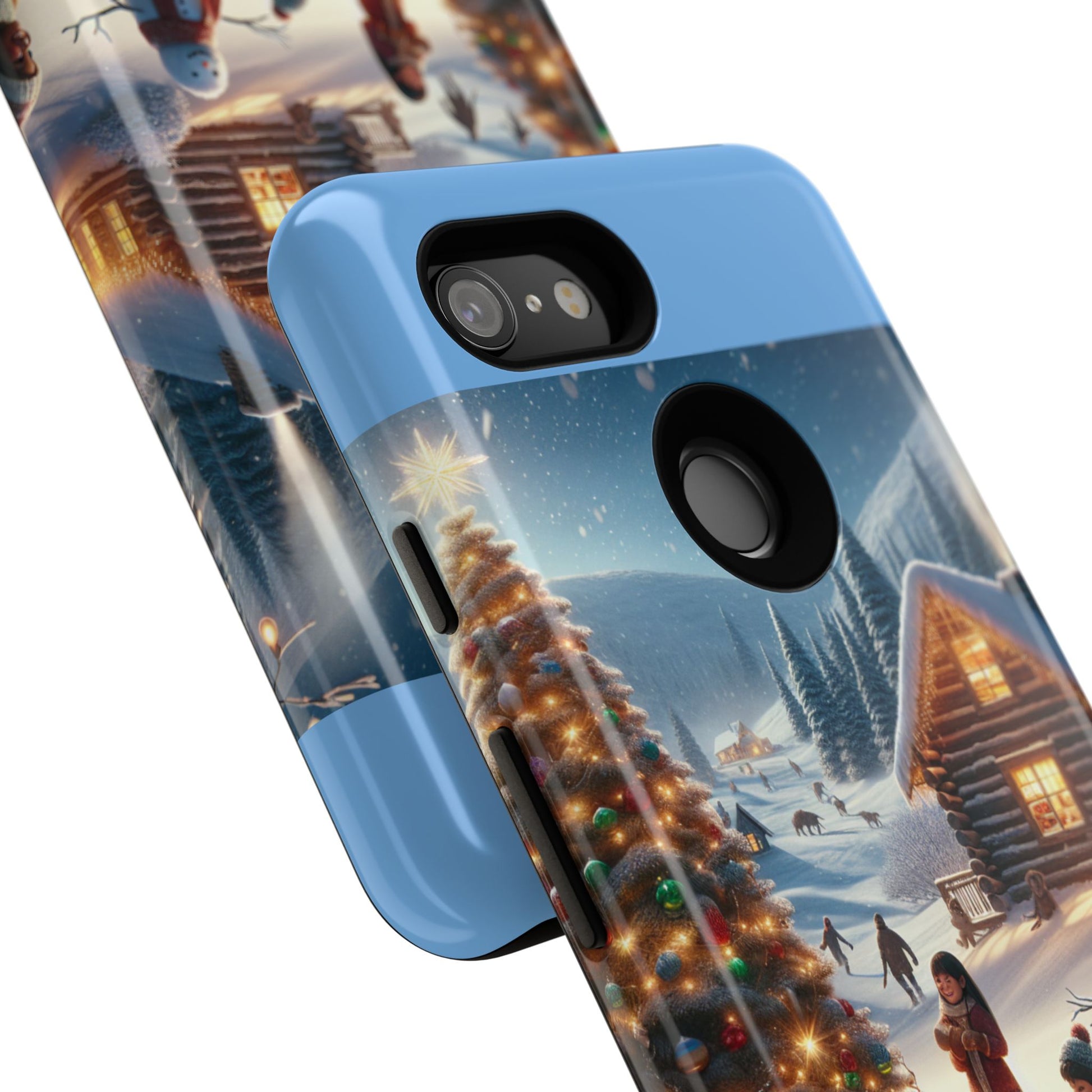 Winter Wonderland Phone Case, Holiday Gift for Him/Her, Cute Christmas Phone Cover, Unique Winter Scene Case, Festive Tech Accessories