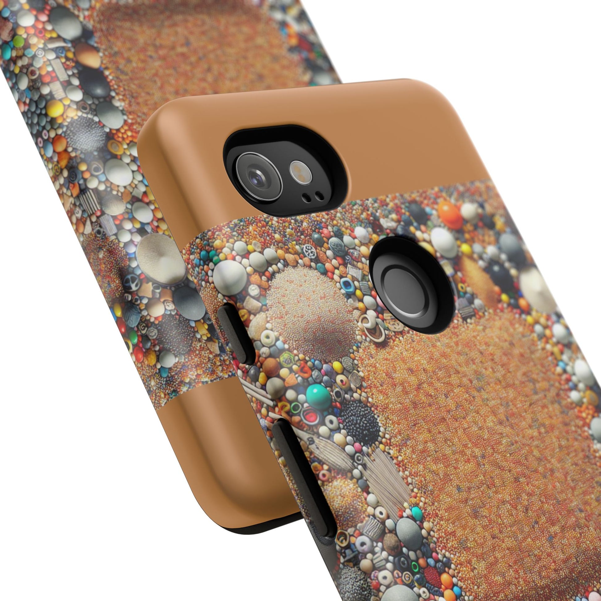 Colorful Phone Case with Unique Texture, Tough Case, Phone Accessory, Trendy Design, Gift for Tech Lovers, Durable Protection