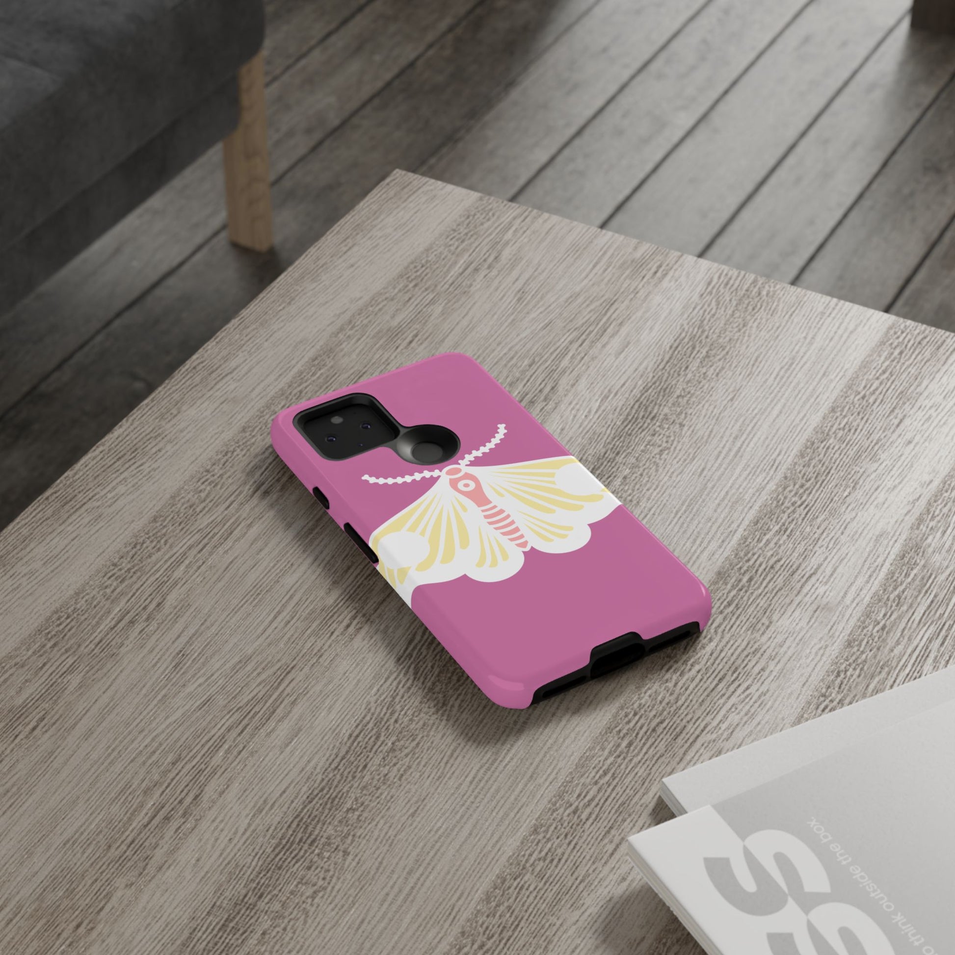 Colorful Moth Phone Case | Tough Cases for iPhone, Unique Gift, Nature Lovers, Boho Style, Trendy Accessories
