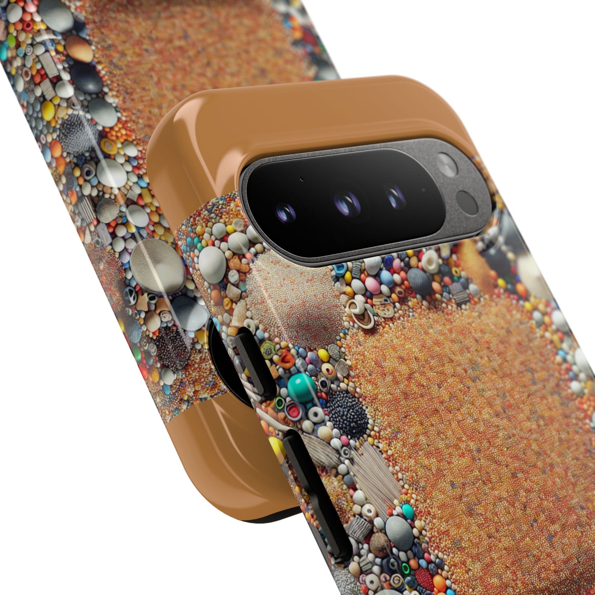 Colorful Phone Case with Unique Texture, Tough Case, Phone Accessory, Trendy Design, Gift for Tech Lovers, Durable Protection