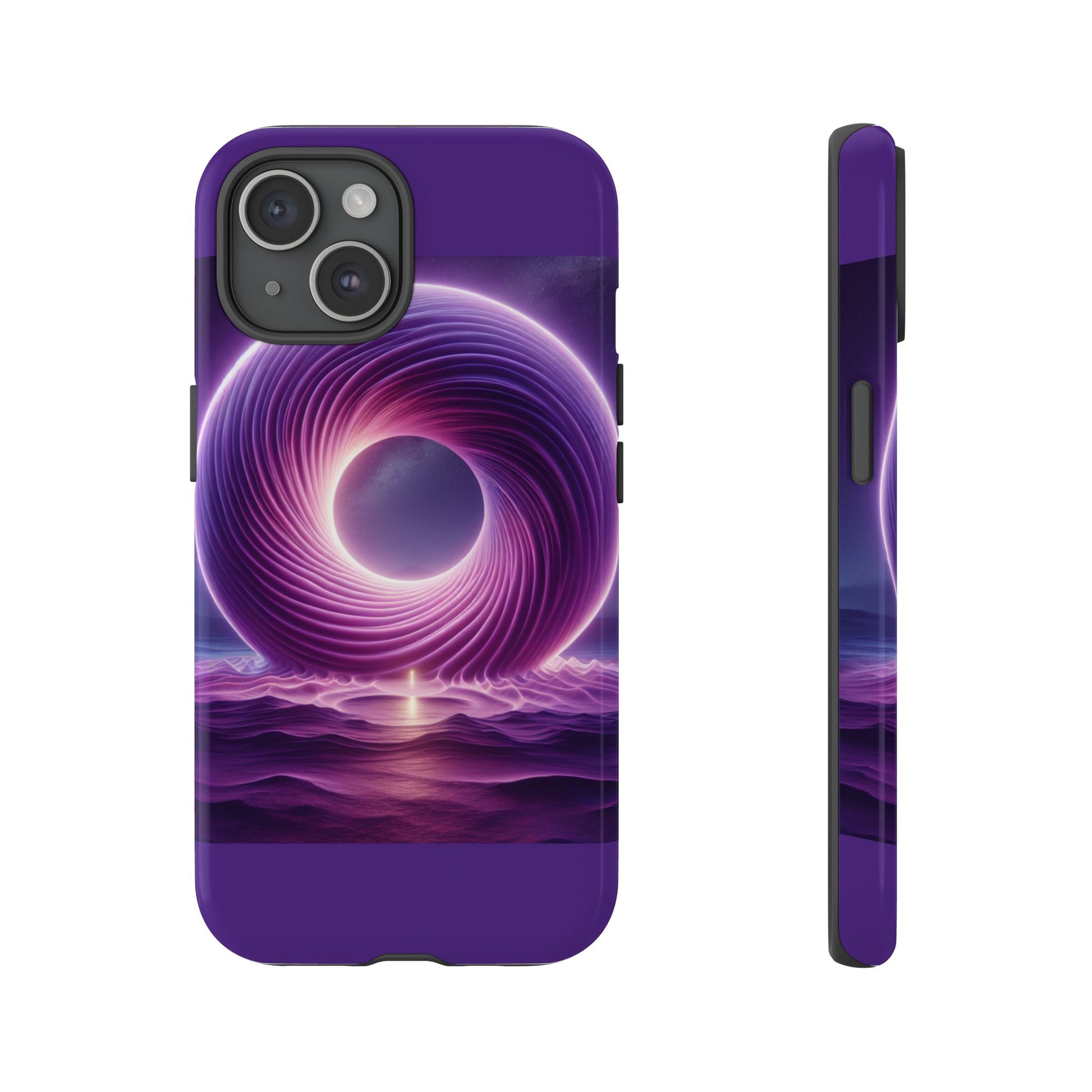 Colorful Phone Case with Swirling Design, Tough Phone Cover, Cosmic Phone Protector, Unique Gift for Tech Lovers, Stylish Smartphone Shell