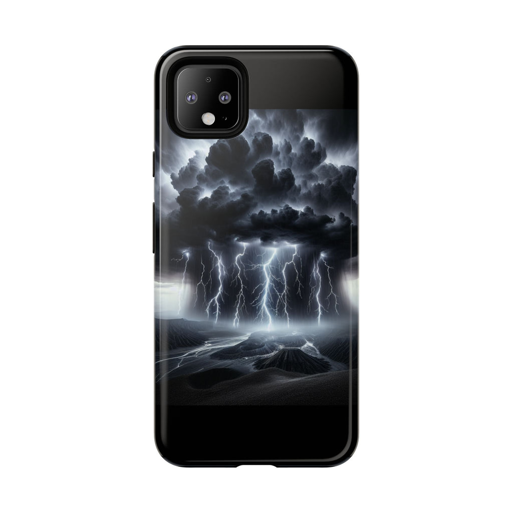 Tough Cases for the Bold: Stormy Thunder Phone Case, Lightning Protection, Durable Cover for Adventurers, Unique Gift for Nature [...]