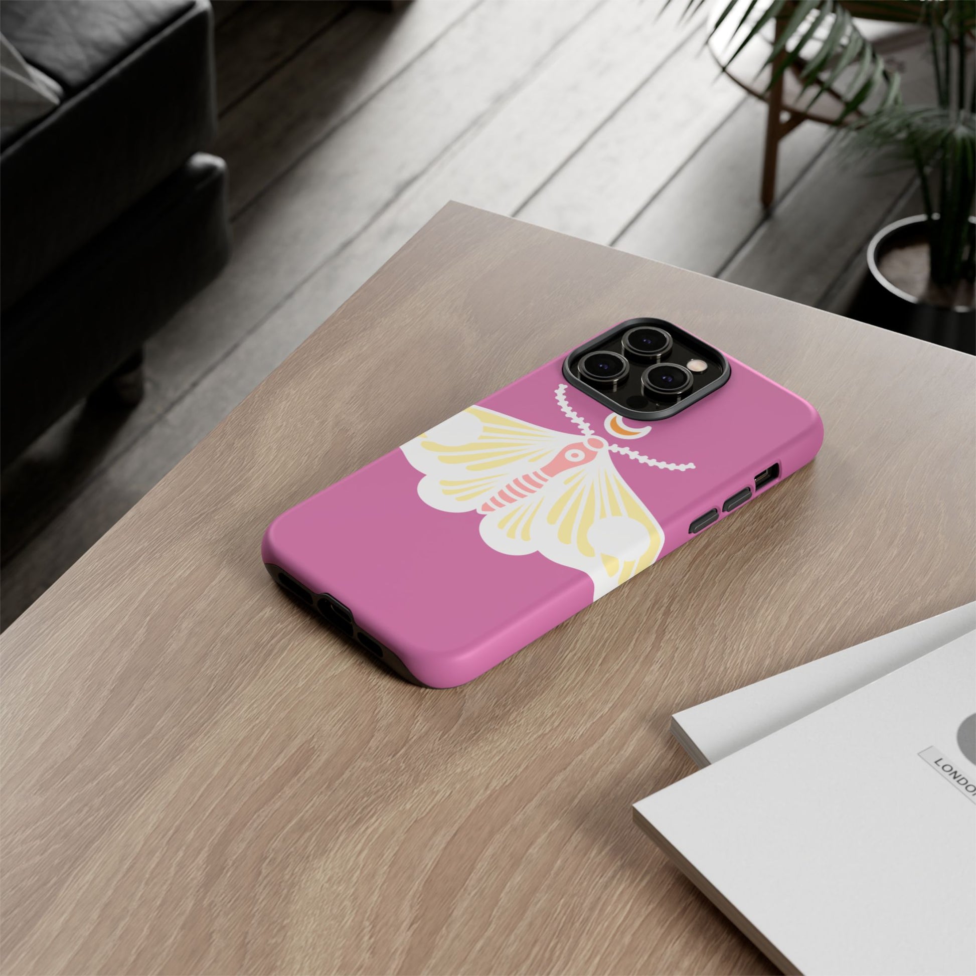 Colorful Moth Phone Case | Tough Cases for iPhone, Unique Gift, Nature Lovers, Boho Style, Trendy Accessories