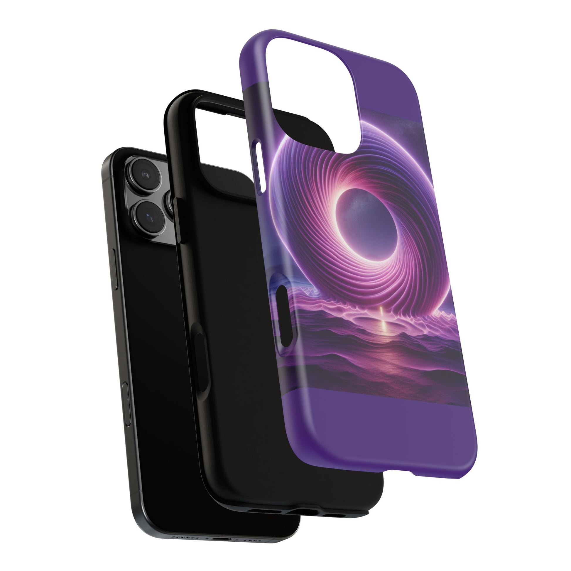 Colorful Phone Case with Swirling Design, Tough Phone Cover, Cosmic Phone Protector, Unique Gift for Tech Lovers, Stylish Smartphone Shell