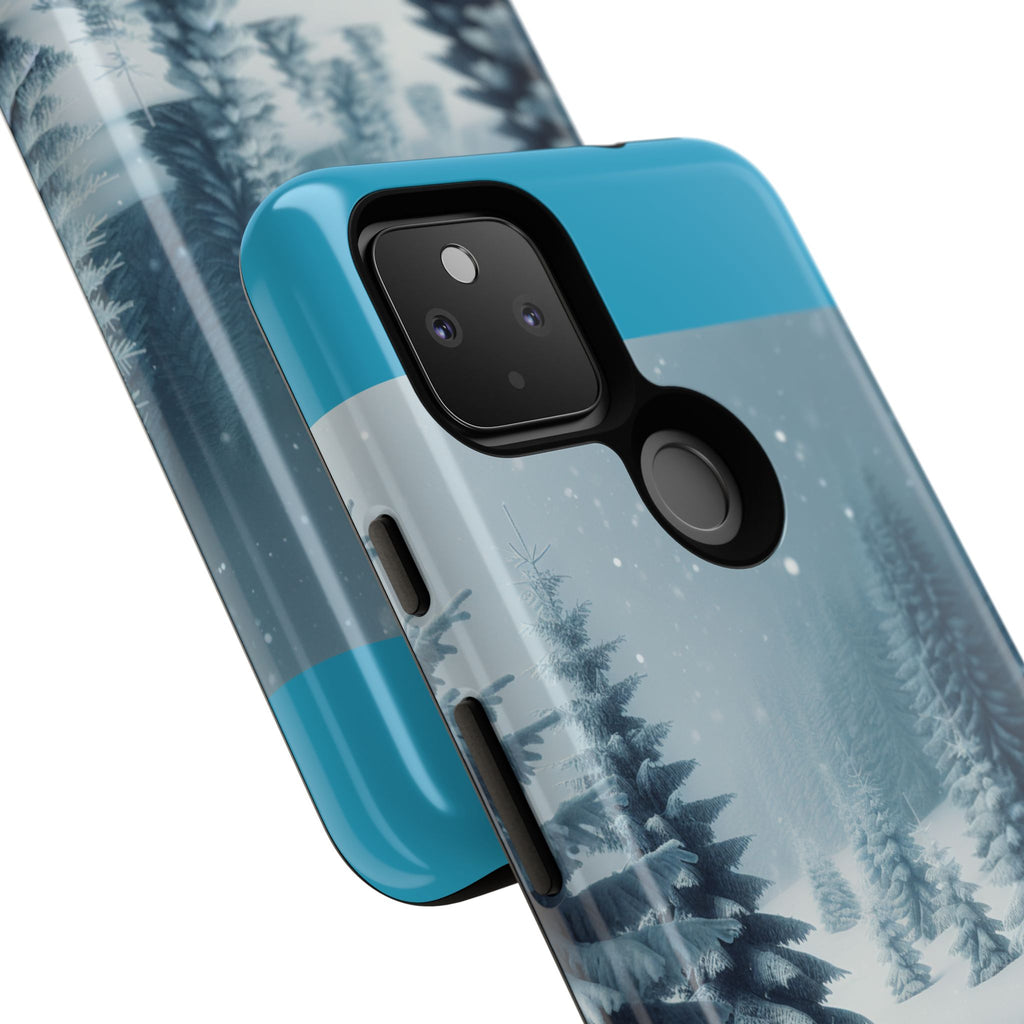 Winter Forest Phone Case, Tough Cases for iPhone, Snowy Landscape Design, Nature Lover Gift, Holiday Accessories